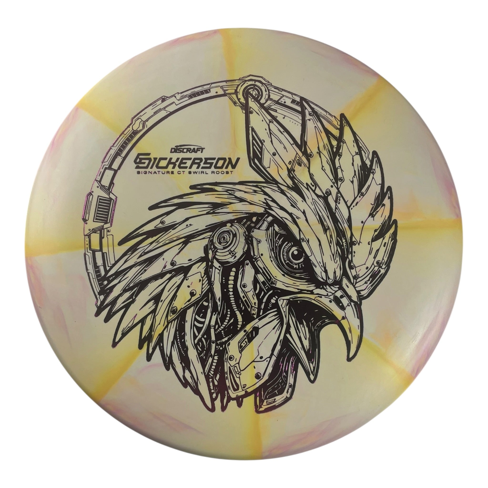 Discraft Roost | CT Swirl | Yellow/Pink 170g (Chris Dickerson) Disc Golf