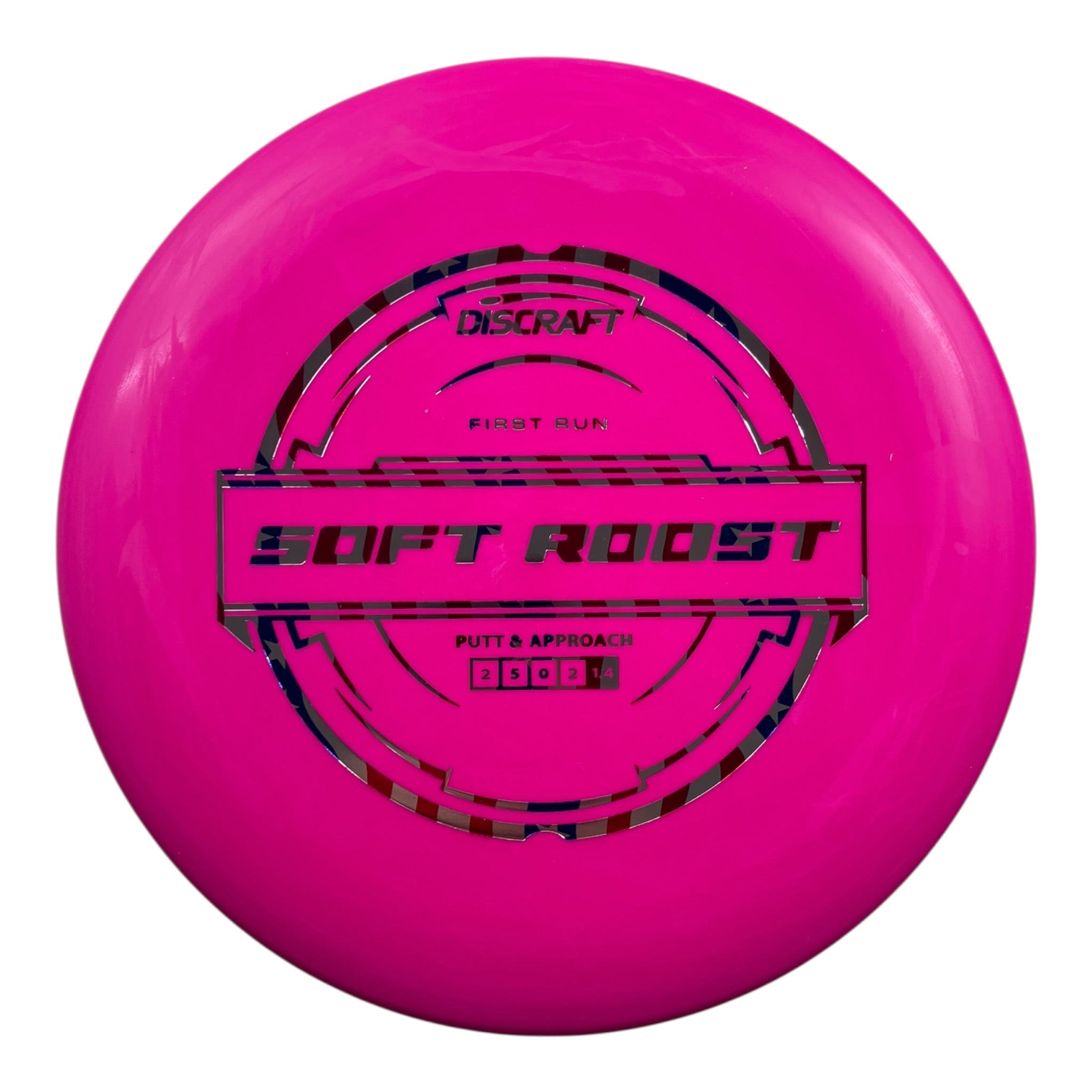 Discraft Roost | Putter Line Soft | Pink/USA 172g (First Run) Disc Golf