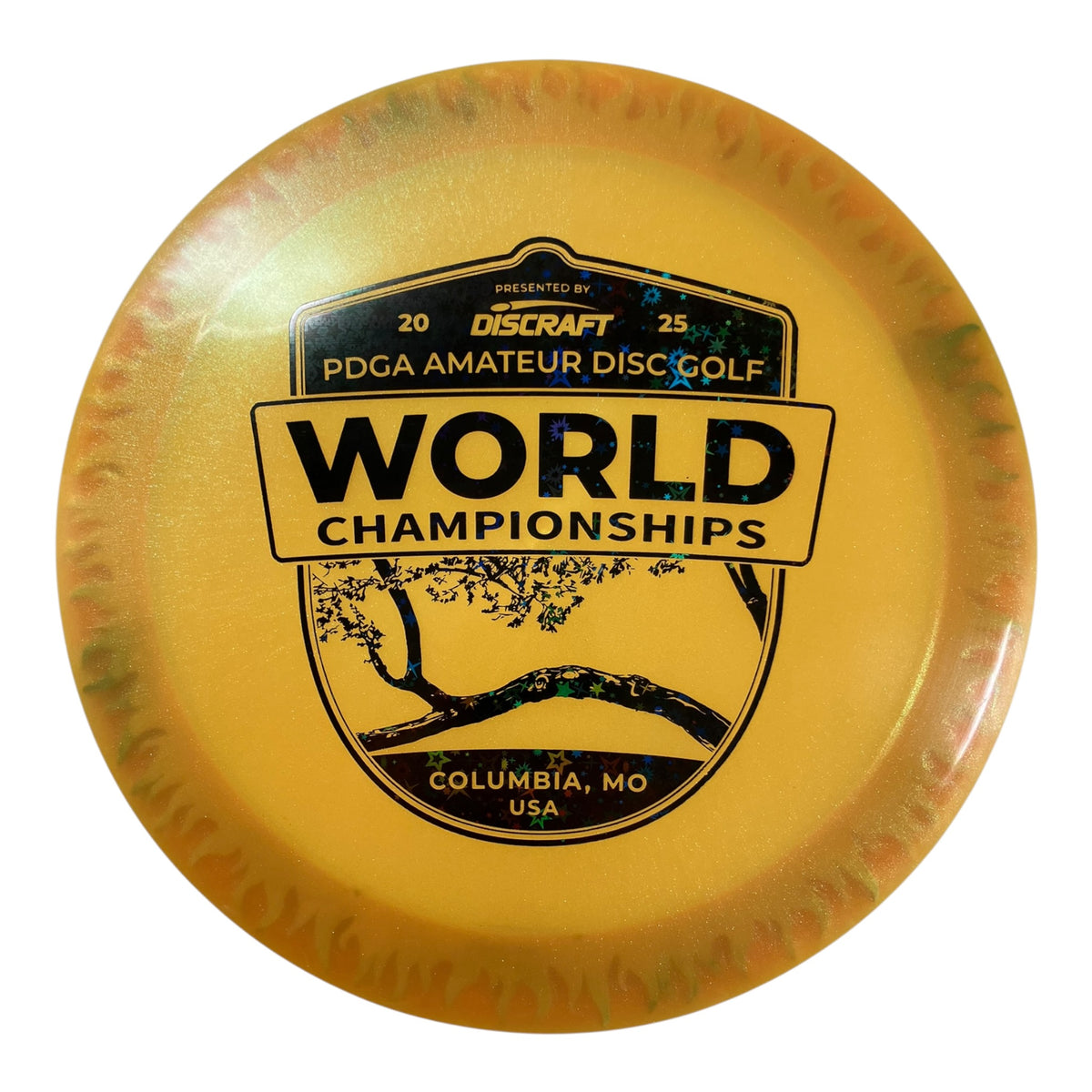 Discraft Scorch | Colorshift FuZed Line | Yellow/Stars 172g (AM Worlds 2025) Disc Golf
