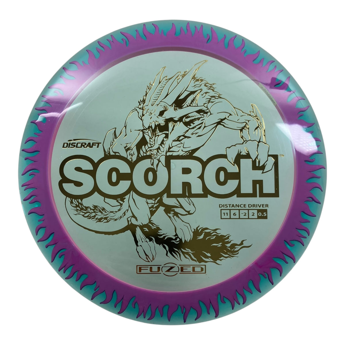 Discraft Scorch | FuZed Line | Purple/Pink/Gold 172g Disc Golf