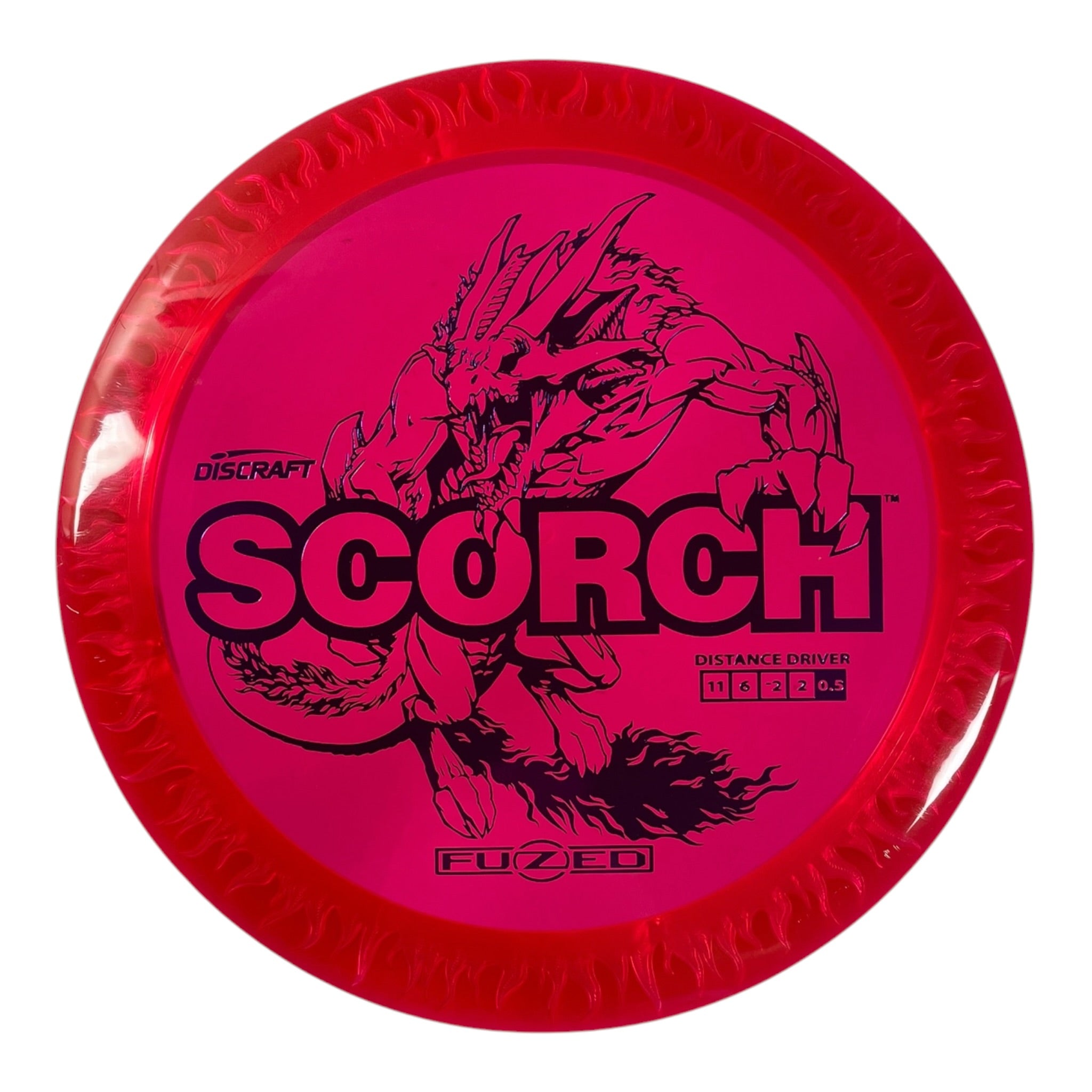 Discraft Scorch | FuZed Line | Red/Purple 165g Disc Golf
