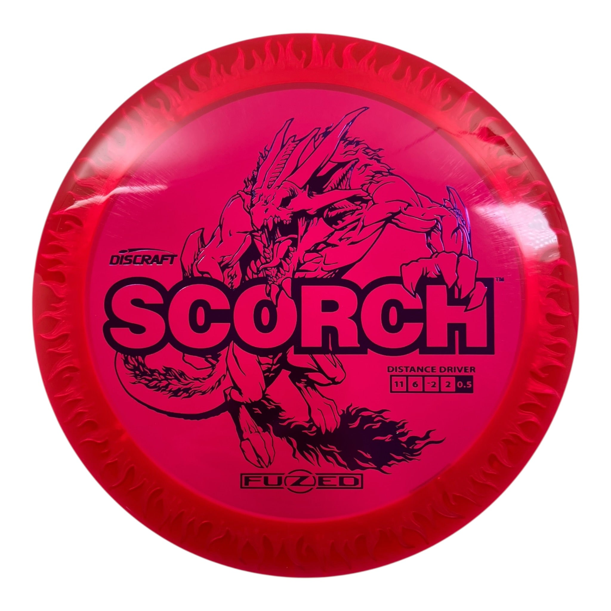 Discraft Scorch | FuZed Line | Red/White/Purple 166g Disc Golf