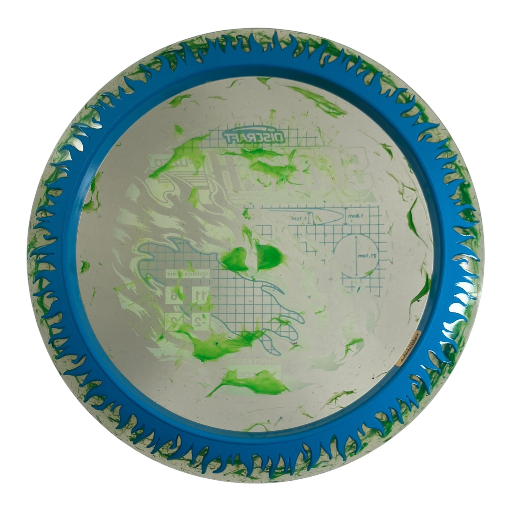 Discraft Scorch | FuZed w/ ESP Rim | Blue/White 173g (Ledgestone Finale) Disc Golf