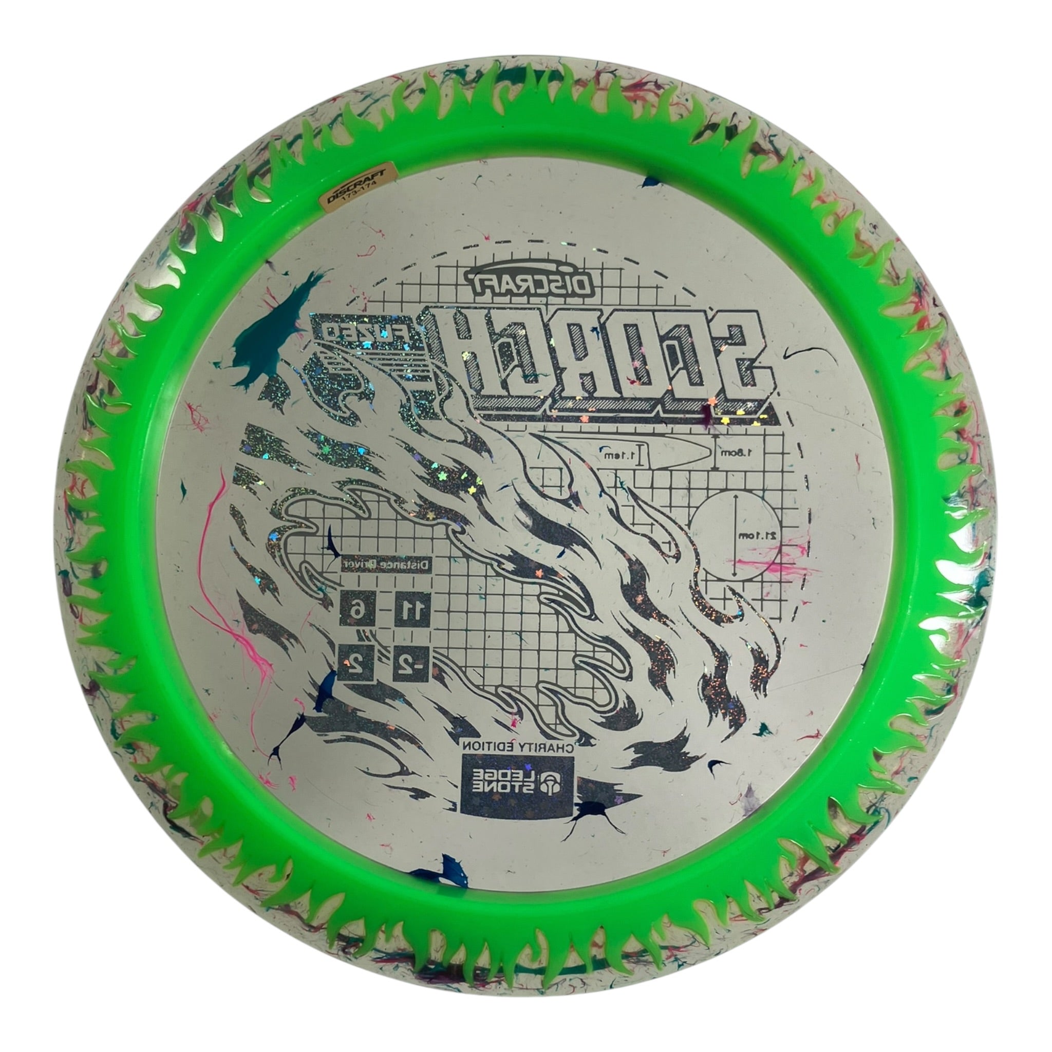 Discraft Scorch | FuZed w/ ESP Rim | Green/Black 173g (Ledgestone Finale) Disc Golf