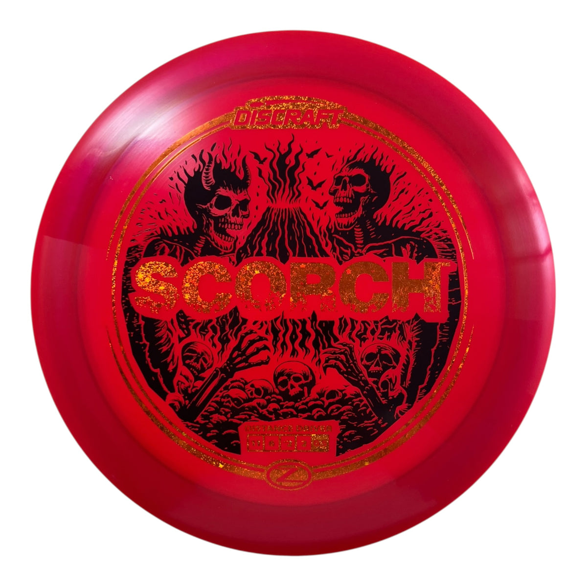 Discraft Scorch | Z Line | Red/Black/Bronze 174g (Reimagined) Disc Golf