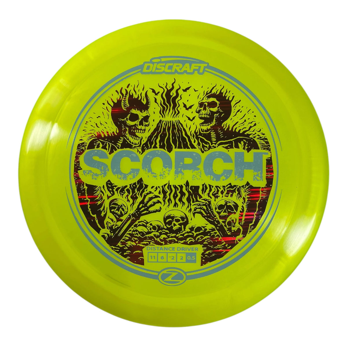 Discraft Scorch | Z Line | Yellow/Blue/Red 174g (Reimagined) Disc Golf