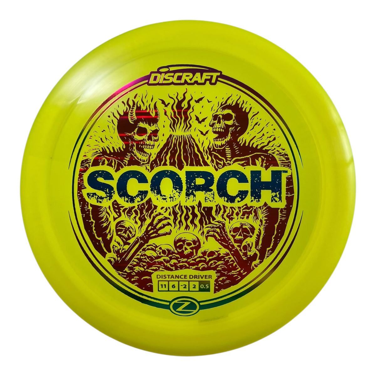 Discraft Scorch | Z Line | Yellow/Blue/Red 174g (Reimagined) Disc Golf