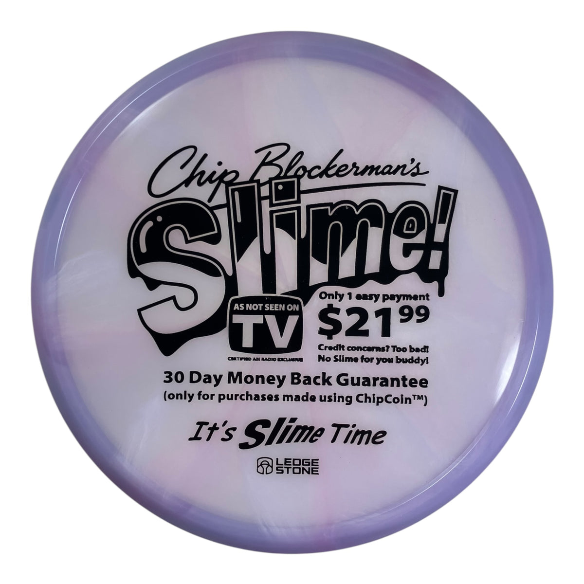 Discraft Slime | Z Swirl | Purple/Black 175g (Brain Earhart) Disc Golf