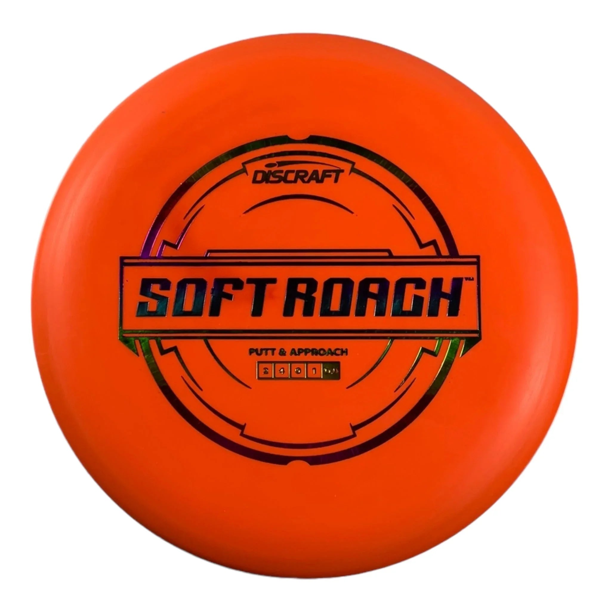 Discraft Soft Roach | Putter Line | Orange/Rainbow 173g Disc Golf