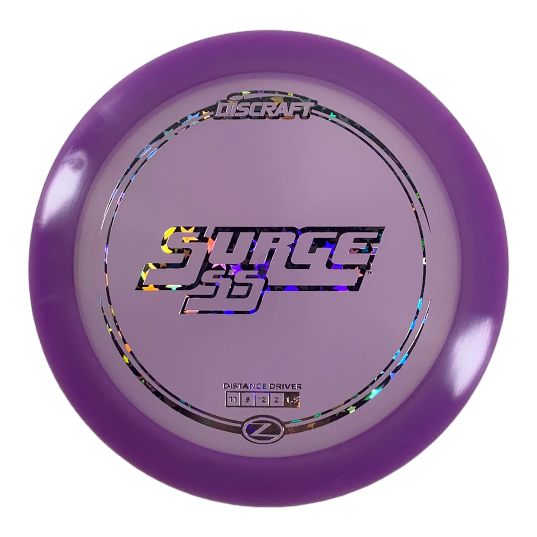 Discraft Surge SS | Z Line | Purple/Stars 174g Disc Golf
