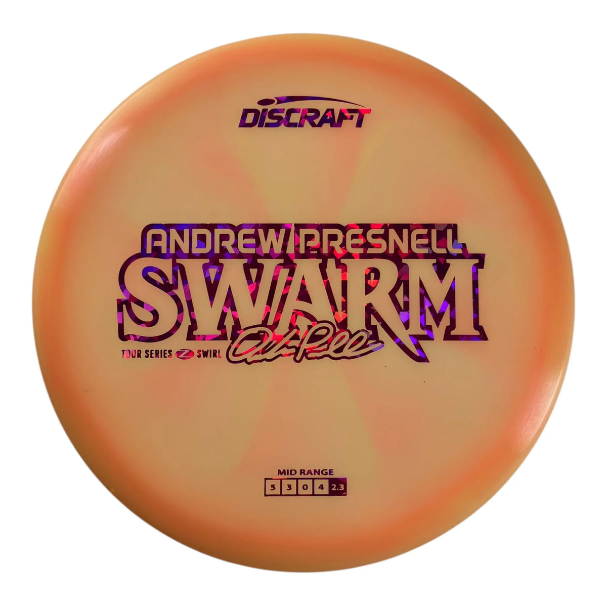 Discraft Swarm | Z Swirl | Orange/Pink 173g (Andrew Presnell 2025 Tour Series) Disc Golf
