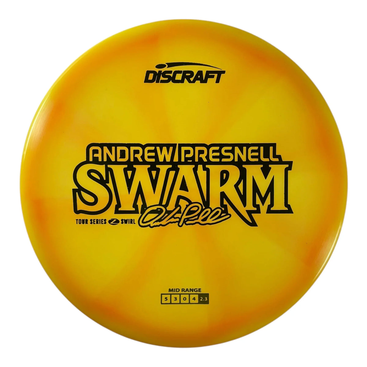 Discraft Swarm | Z Swirl | Yellow/Green 176g (Andrew Presnell 2025 Tour Series) Disc Golf