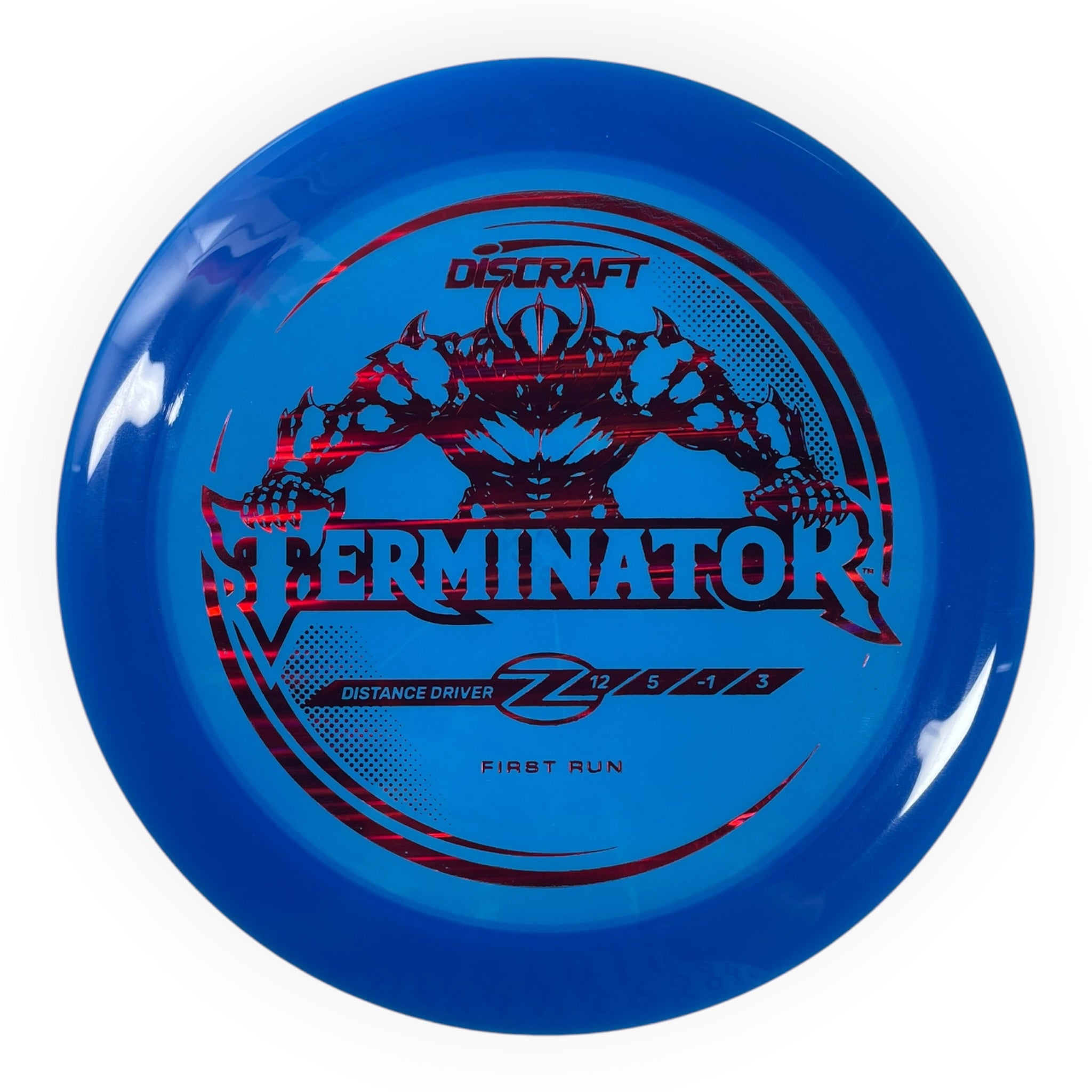 Discraft Terminator | Z Line | Blue/Red Holo 173g (First Run) Disc Golf