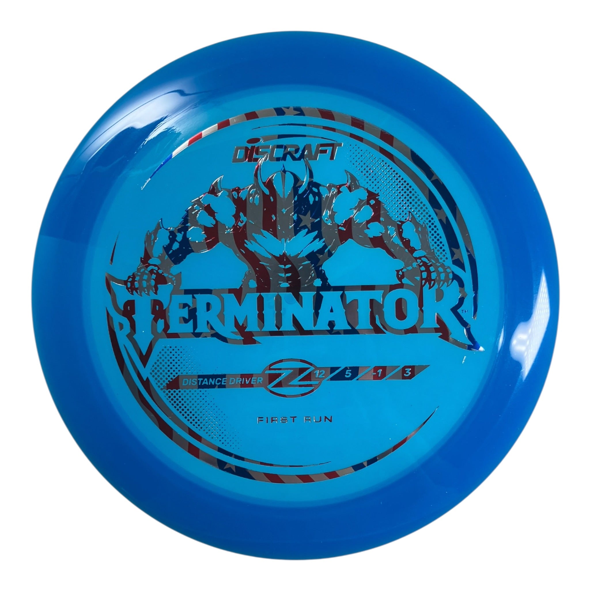 Discraft Terminator | Z Line | Blue/USA 172g (First Run) Disc Golf