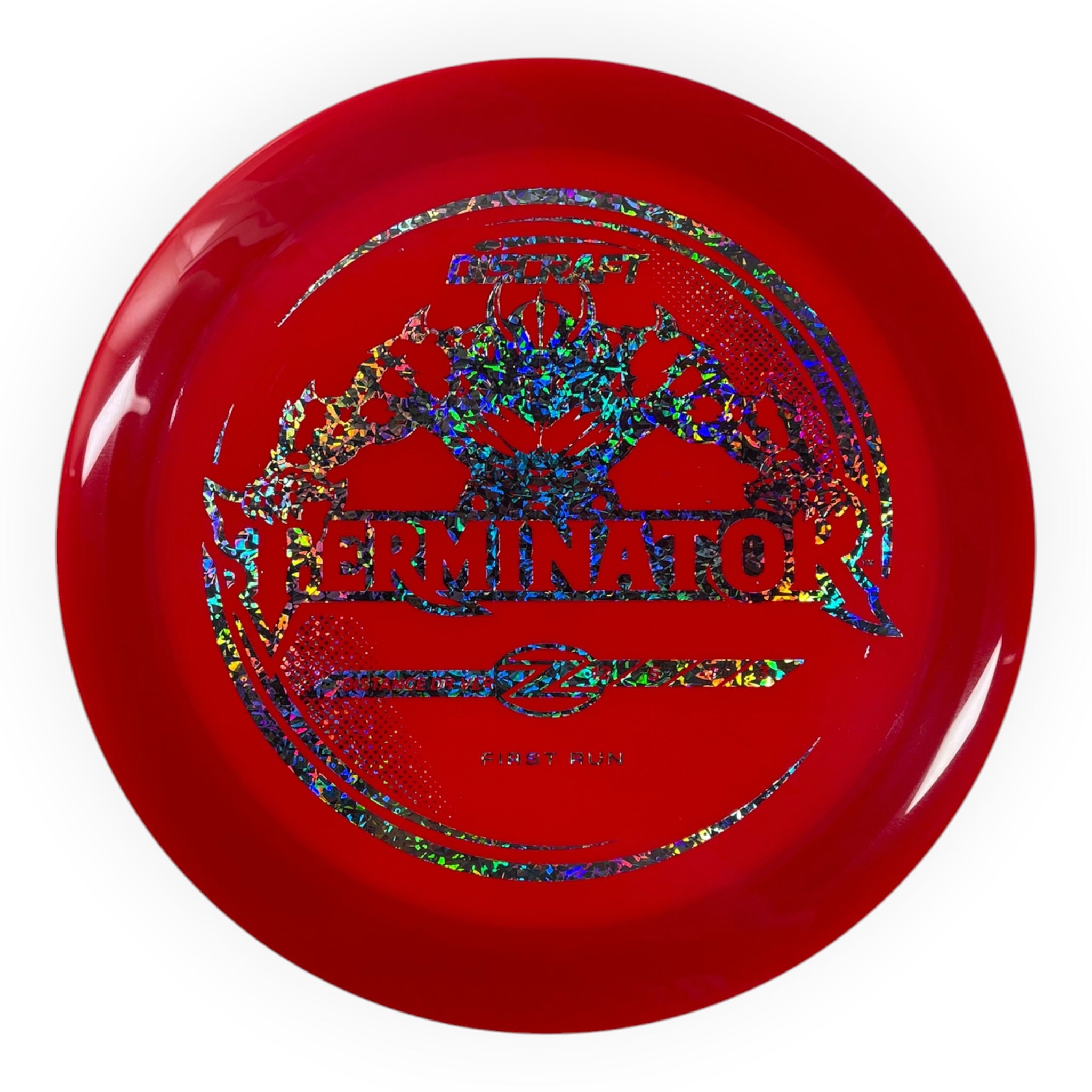 Discraft Terminator | Z Line | Red/Holo 172-174g (First Run) Disc Golf