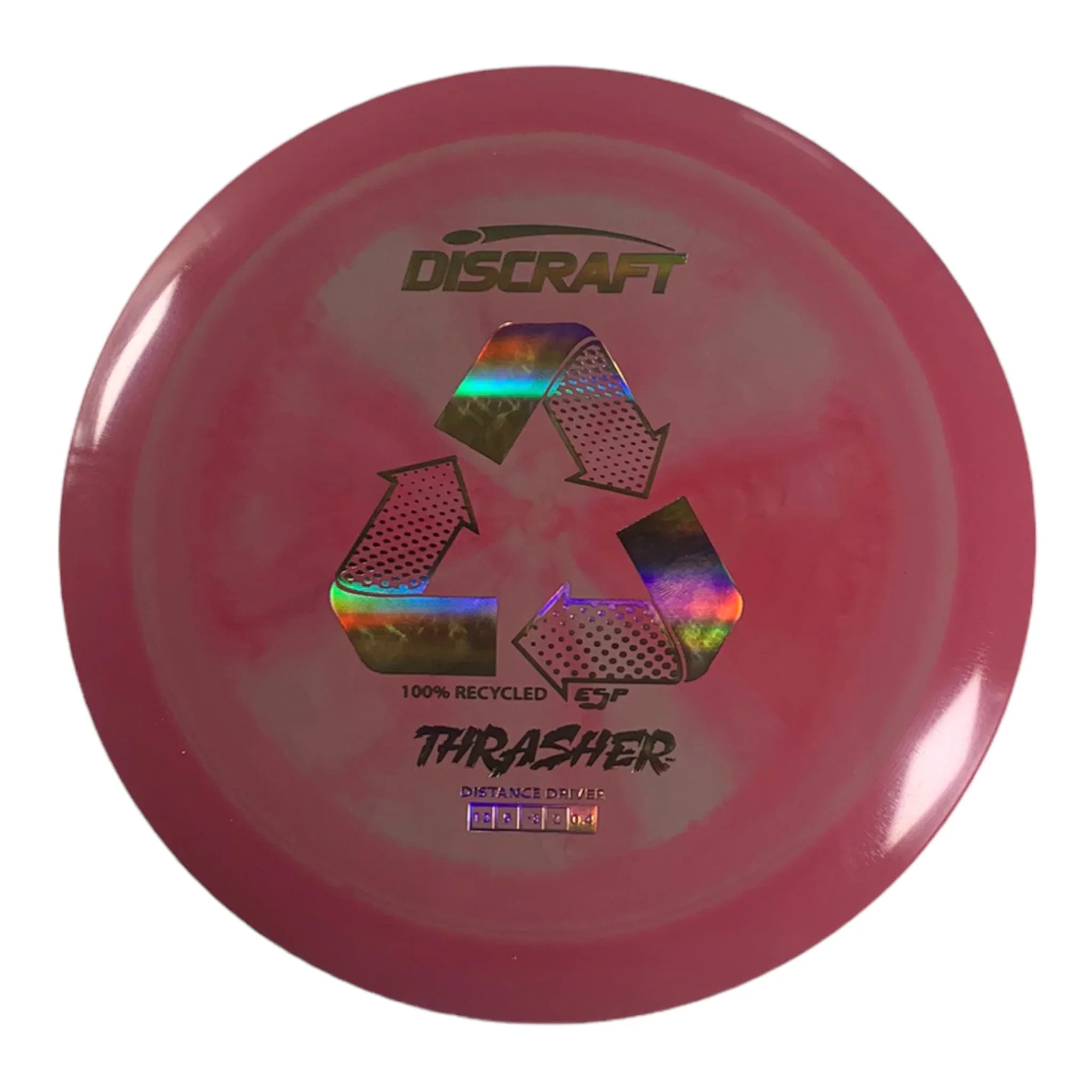 Discraft Thrasher | Recycled ESP | Pink/Gold Holo 170g Disc Golf