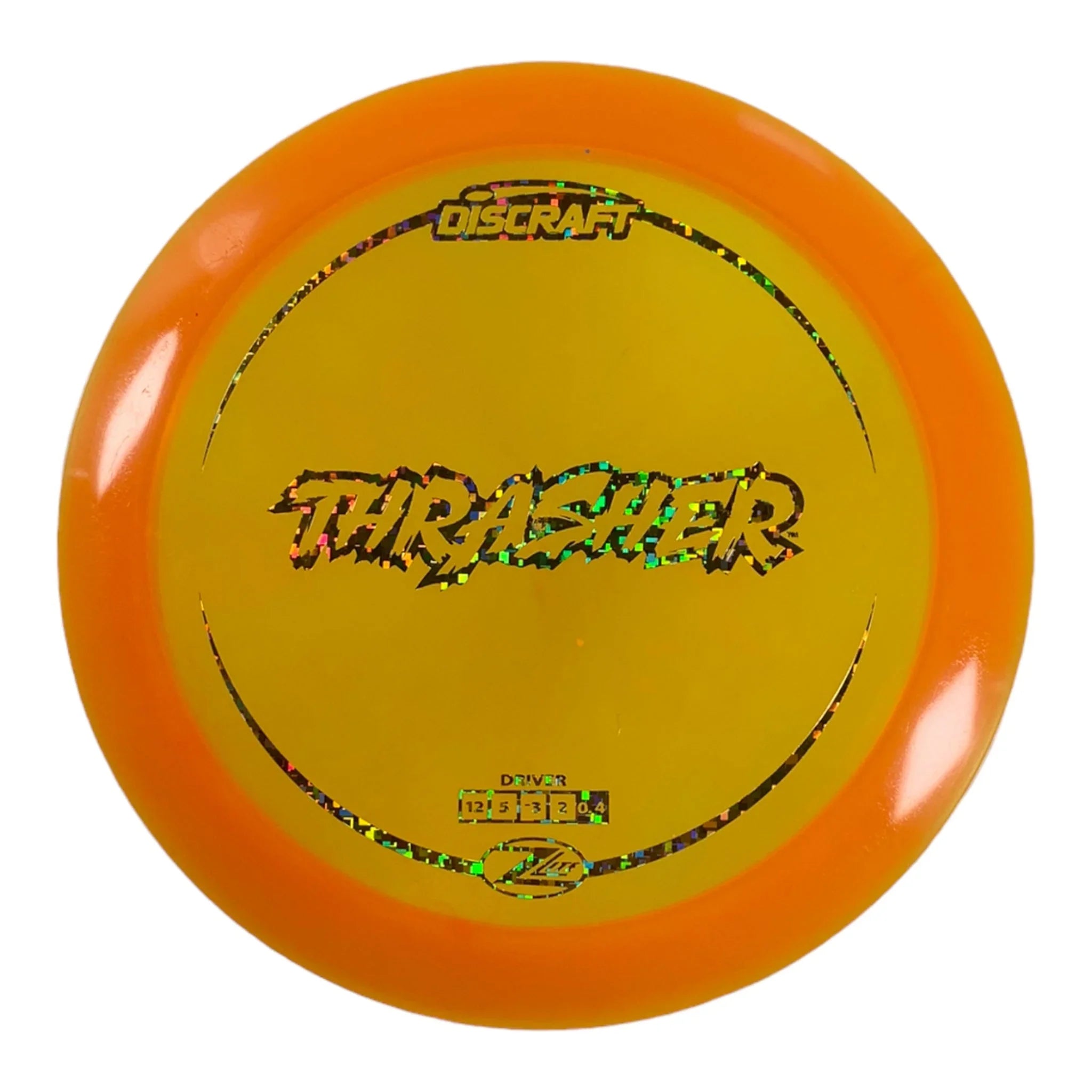 Discraft Thrasher | Z Lite | Orange/Gold Holo 158g Disc Golf