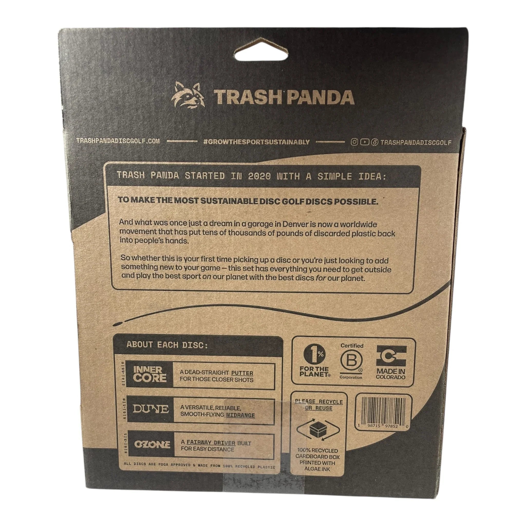 Discraft Trash Panda 100% Recycled Disc Golf Set Disc Golf