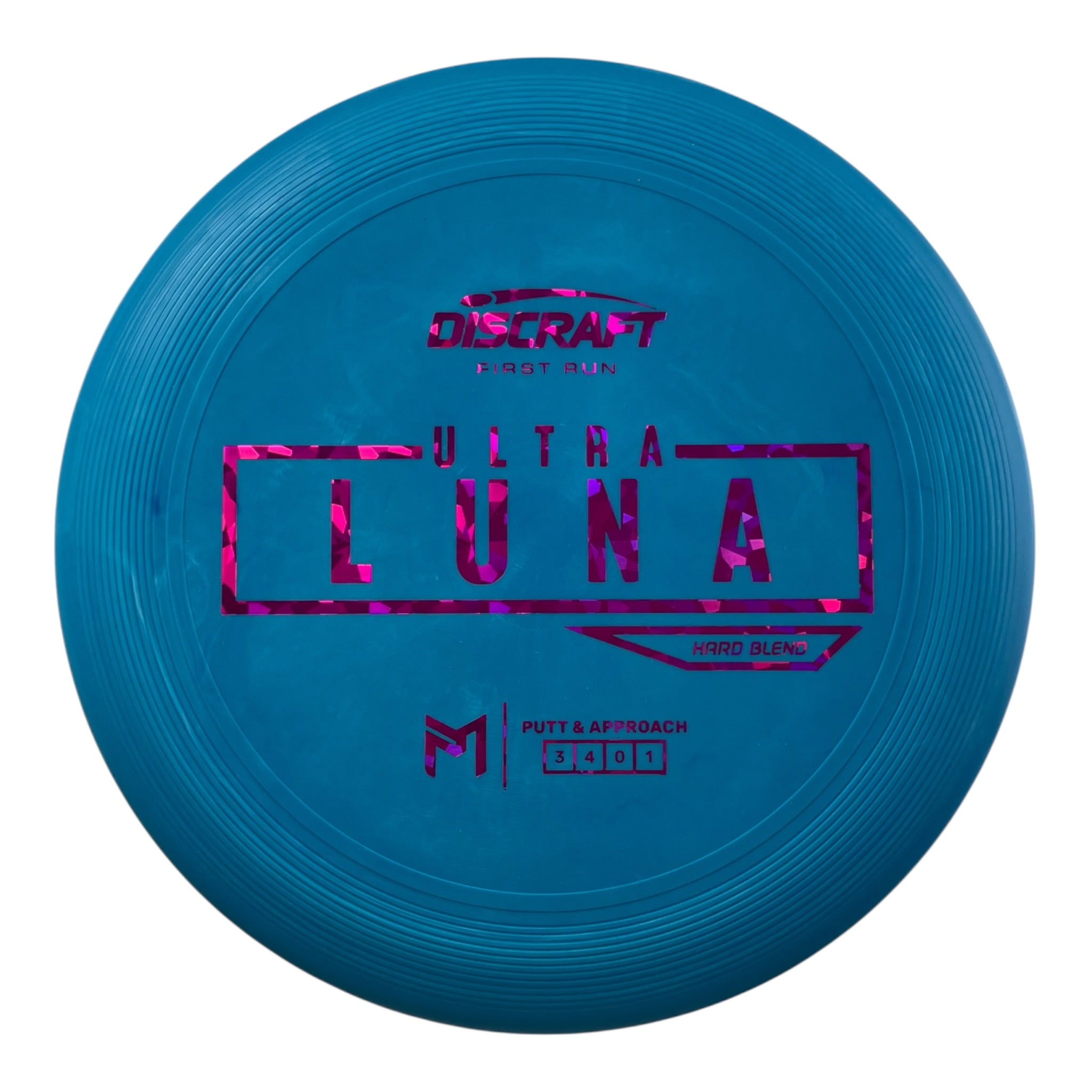 Discraft UltraLuna | Putter Line Hard | Blue/Pink 173-174g (First Run) Disc Golf