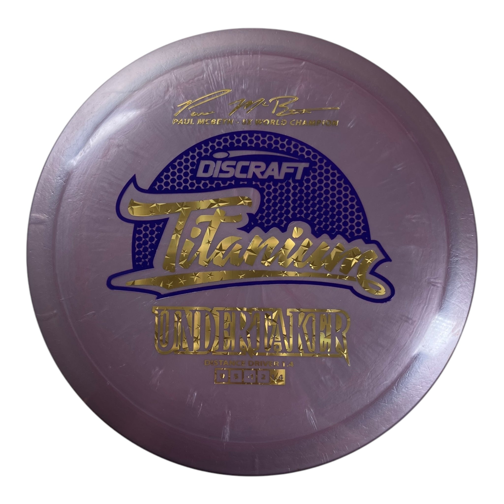 Discraft Undertaker | Titanium | Purple/Gold 170g (Paul McBeth 5X) Disc Golf