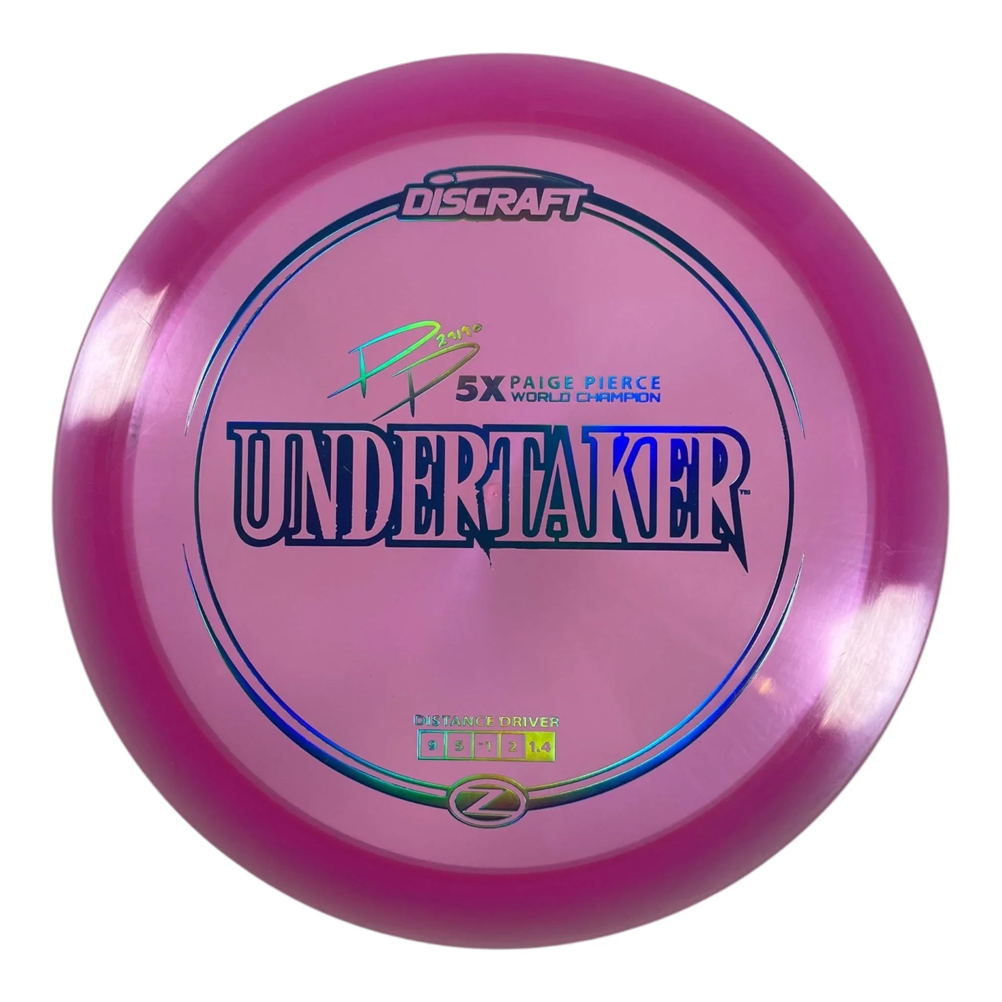 Discraft Undertaker | Z Line | Pink/Blue Holo 174g (Paige Pierce) Disc Golf