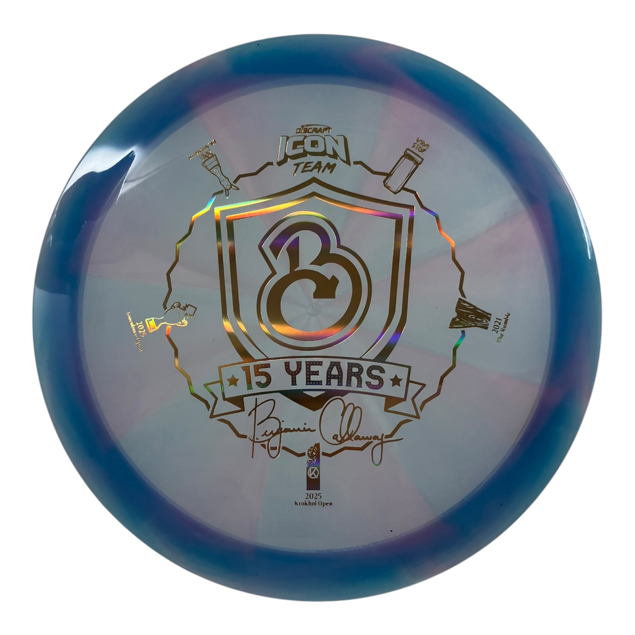 Discraft Undertaker | Z Swirl | Blue/Gold 174g (Ben Callaway) Disc Golf
