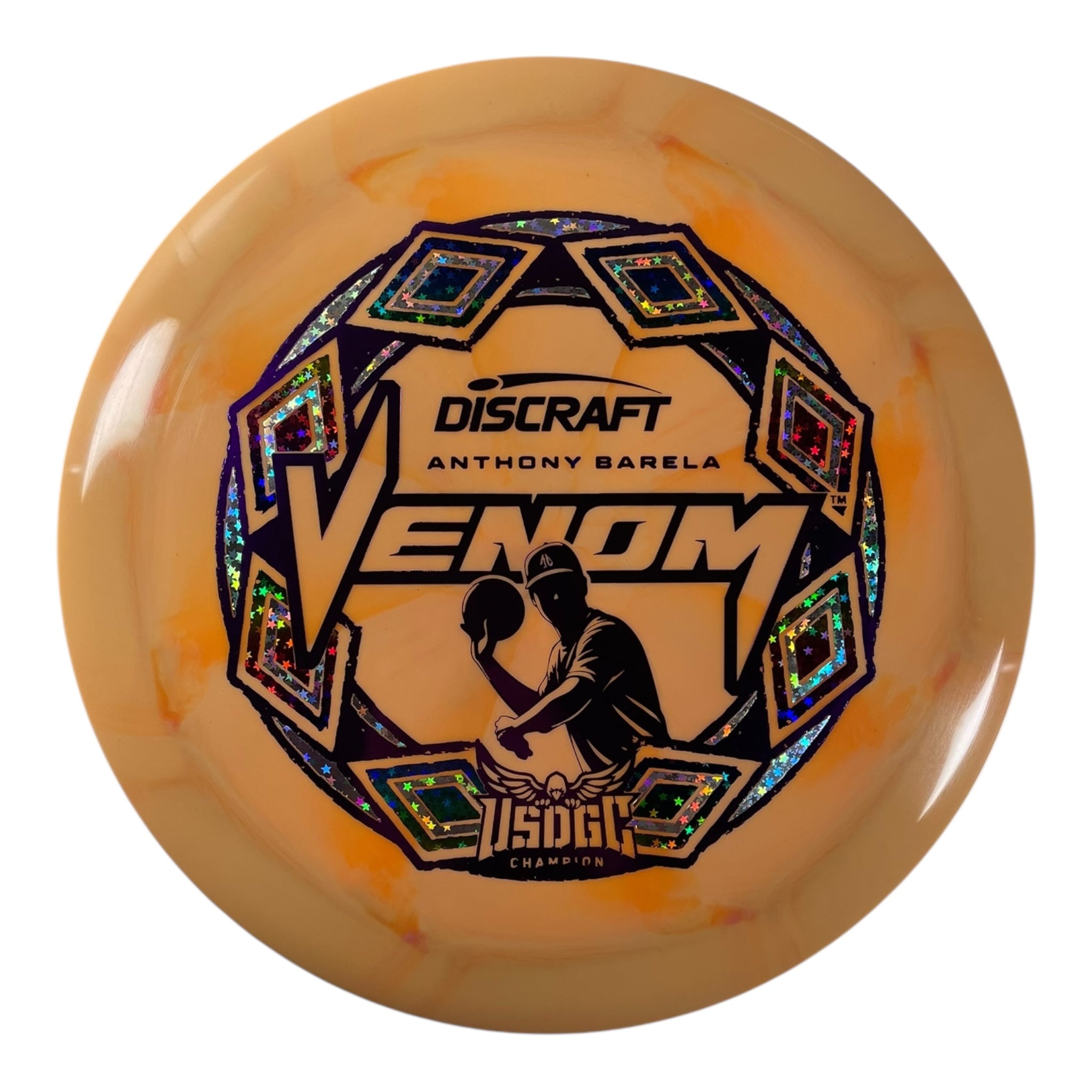 Discraft Venom | ESP Swirl | Orange/Stars 172g (Anthony Barela USDGC) Disc Golf