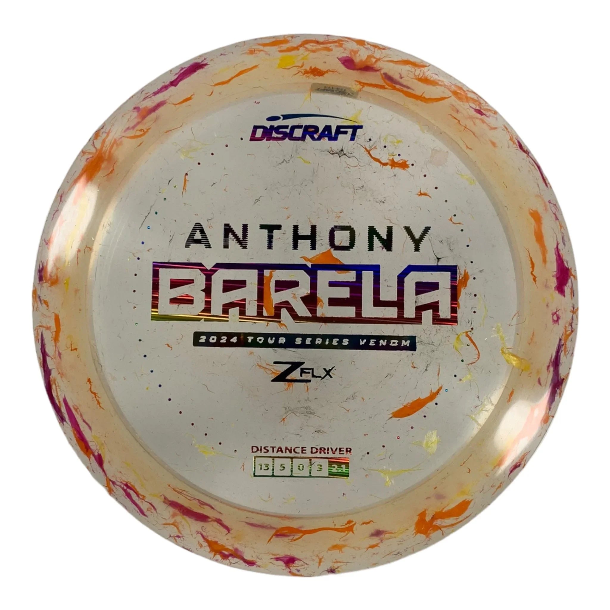 Discraft Venom | Jawbreaker Z FLX | Orange/Rainbow 174g (Anthony Barela) Disc Golf