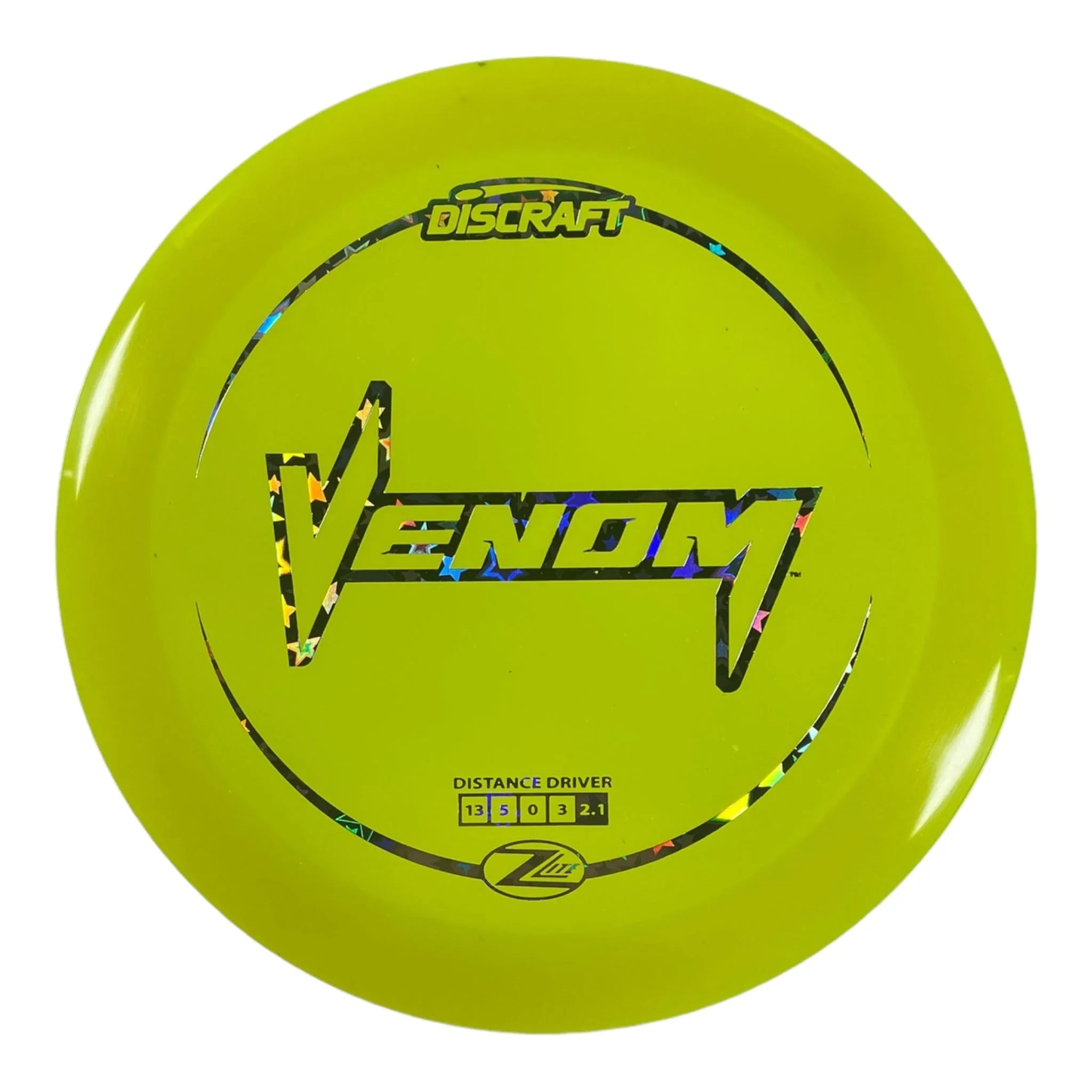 Discraft Venom | Z Lite | Yellow/Stars 162g Disc Golf