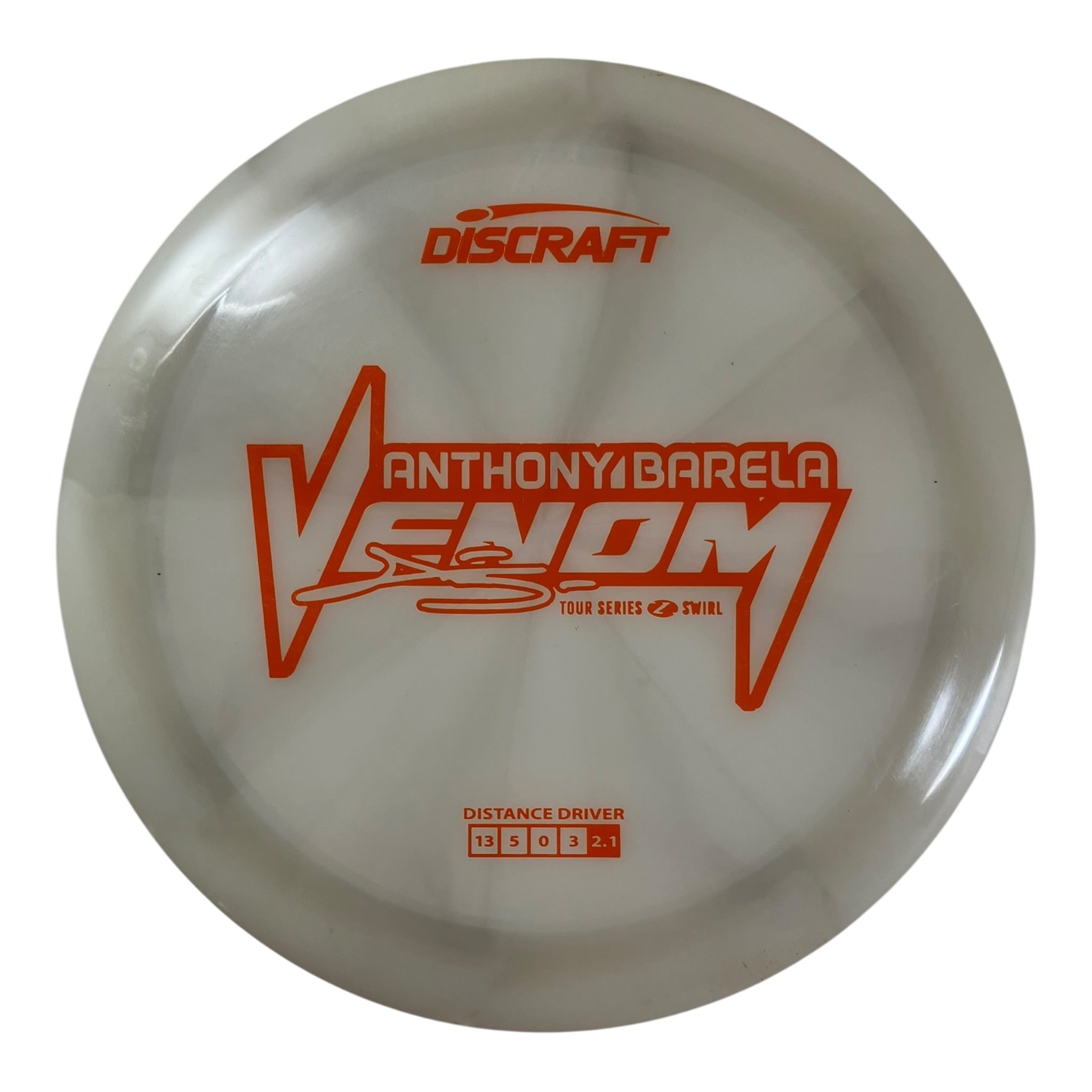 Discraft Venom - Used Good | Z Swirl | White/Orange (2025 Tour Series) Disc Golf