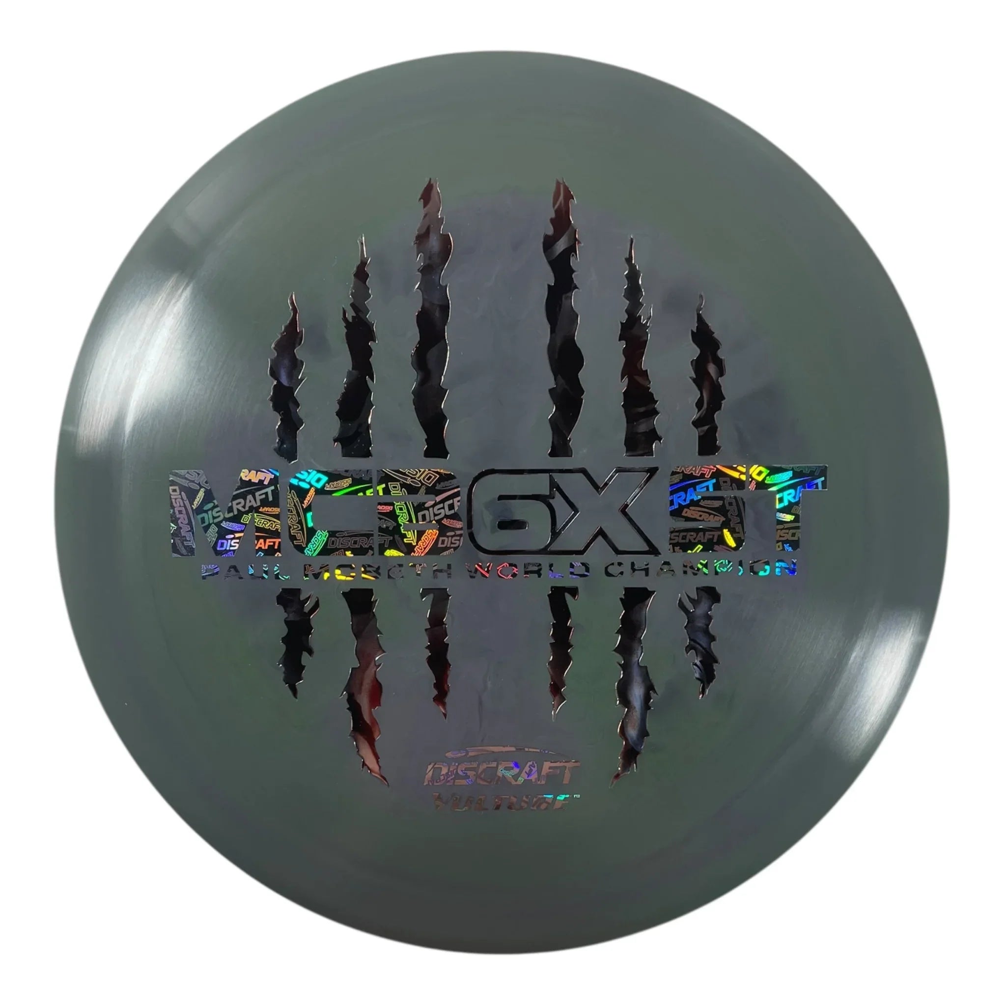 Discraft Vulture | ESP | Grey/Multi 174g (Paul McBeth 6x Claw) Disc Golf