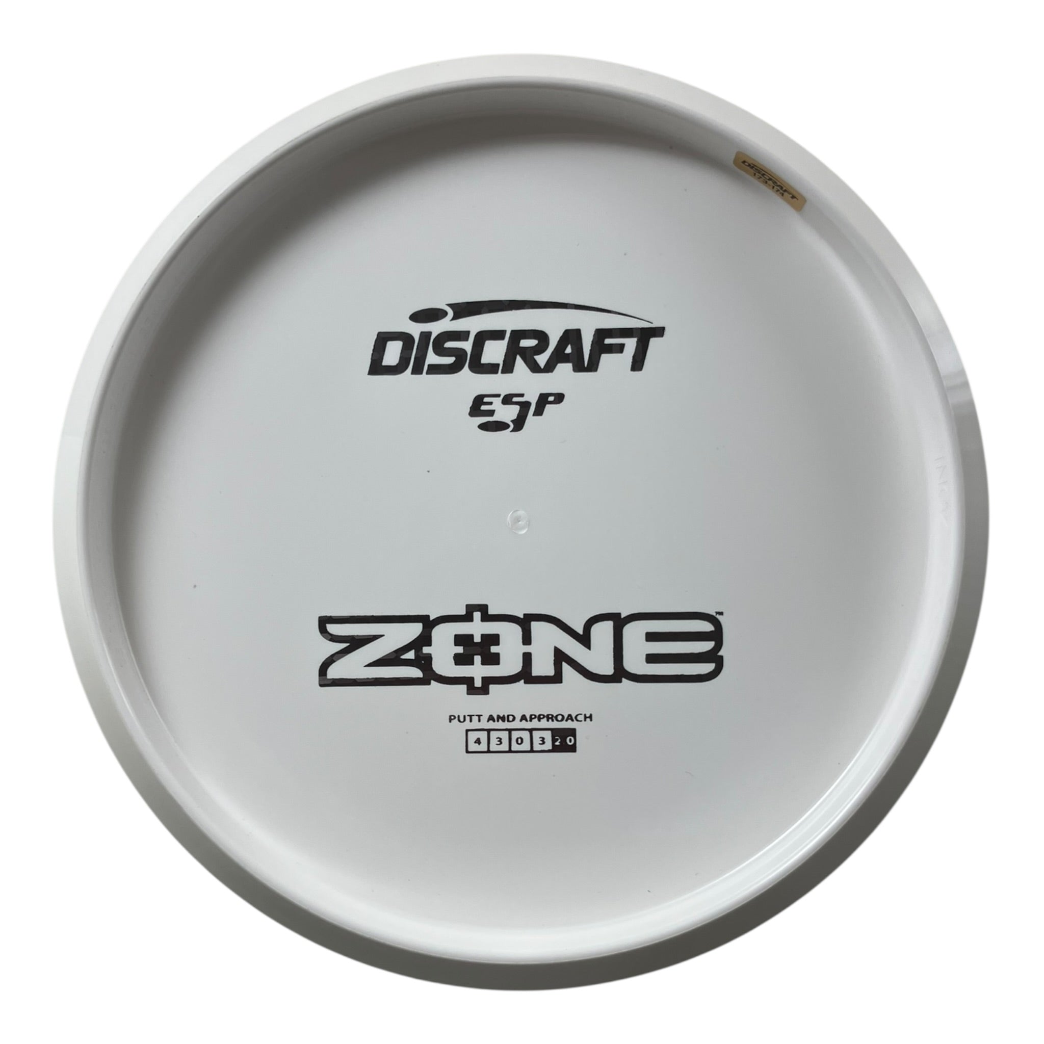 Discraft Zone | ESP | White/Metal 174g (Bottom Stamp) Disc Golf