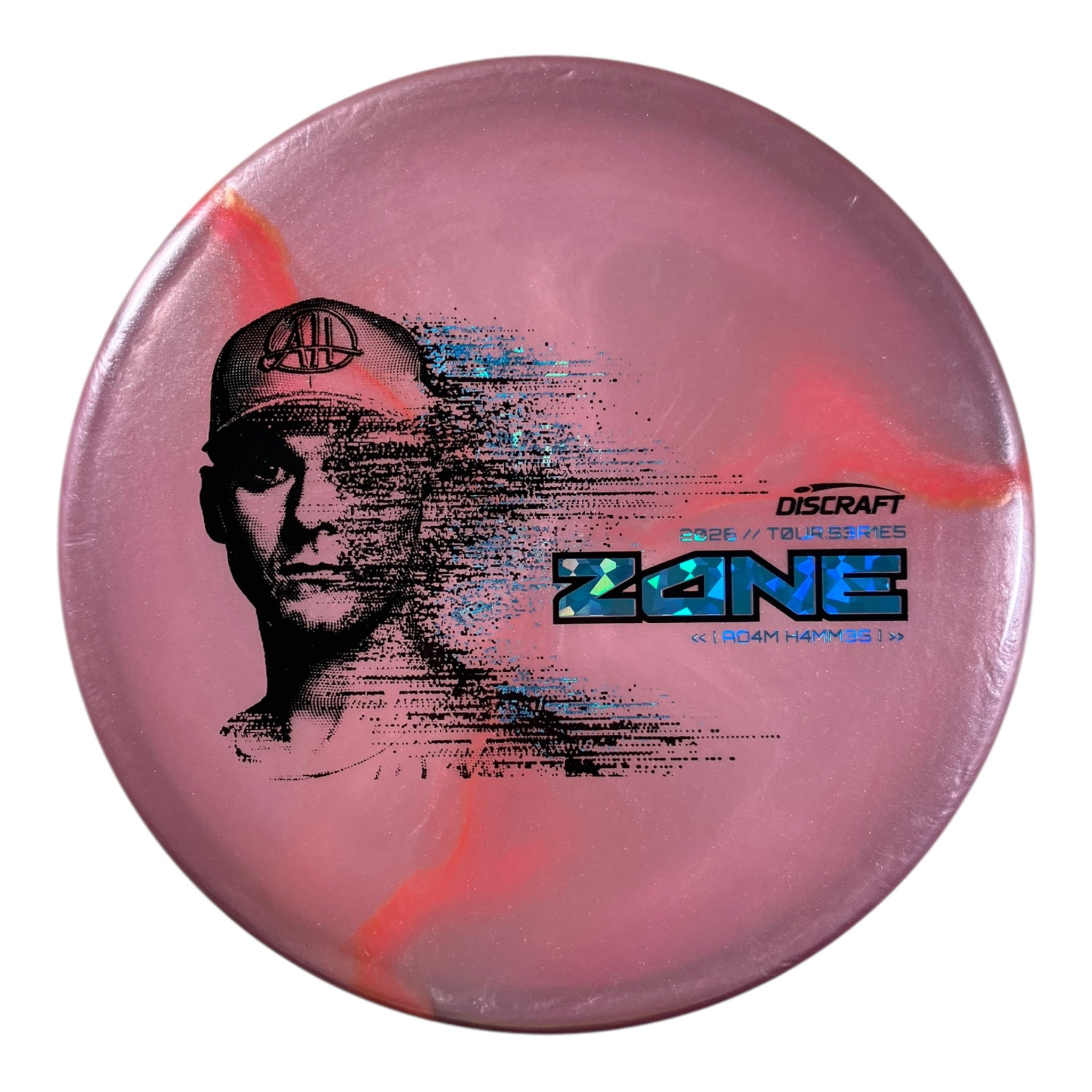 Discraft Zone | Titanium Big Z | Pink/Blue 174g (Adam Hammes 2026 Tour Series) Disc Golf