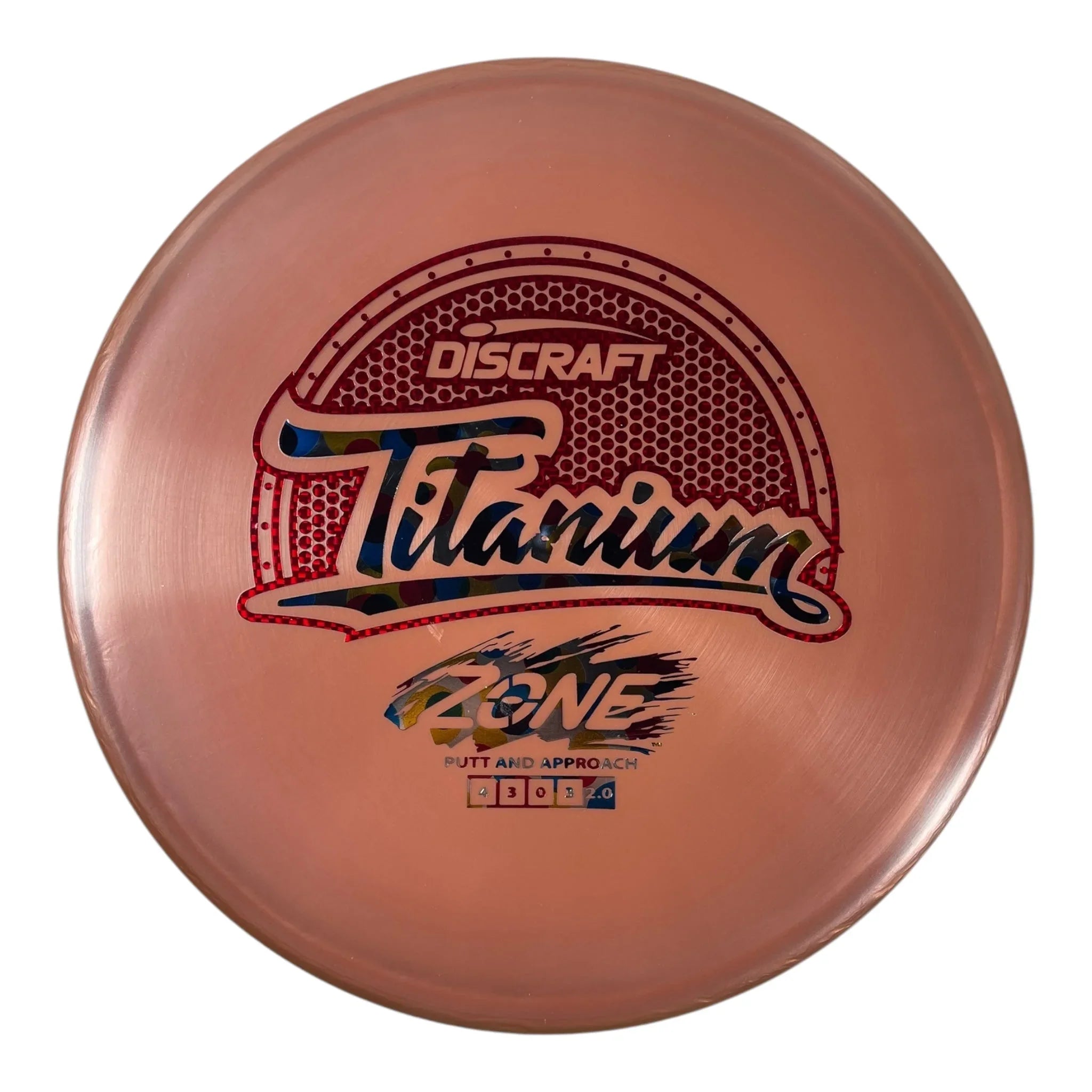 Discraft Zone | Titanium | Red/Dots 174g Disc Golf