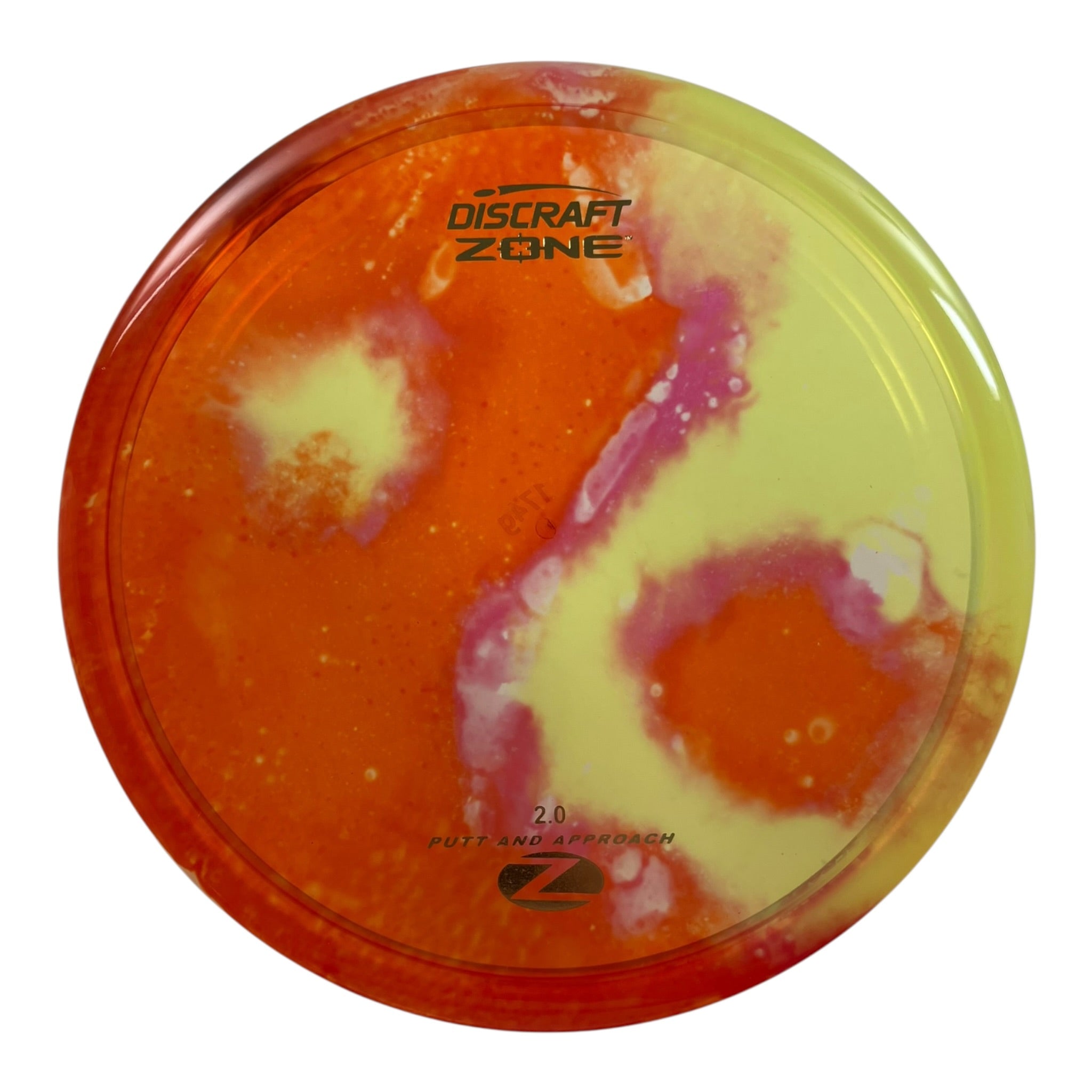 Discraft Zone | Z Line Fly Dye | Orange/Gold 174g Disc Golf