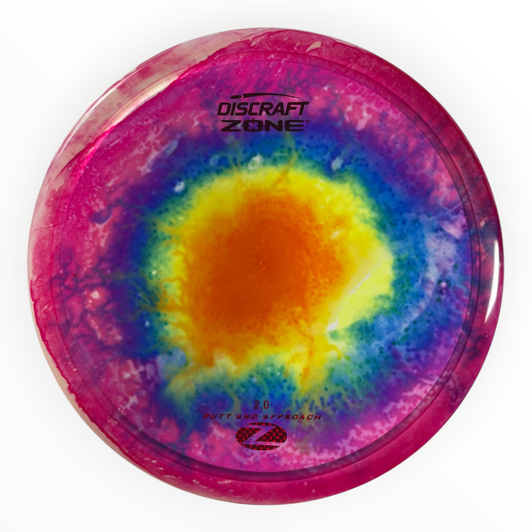 Discraft Zone | Z Line Fly Dye | Pink/Red 174g Disc Golf