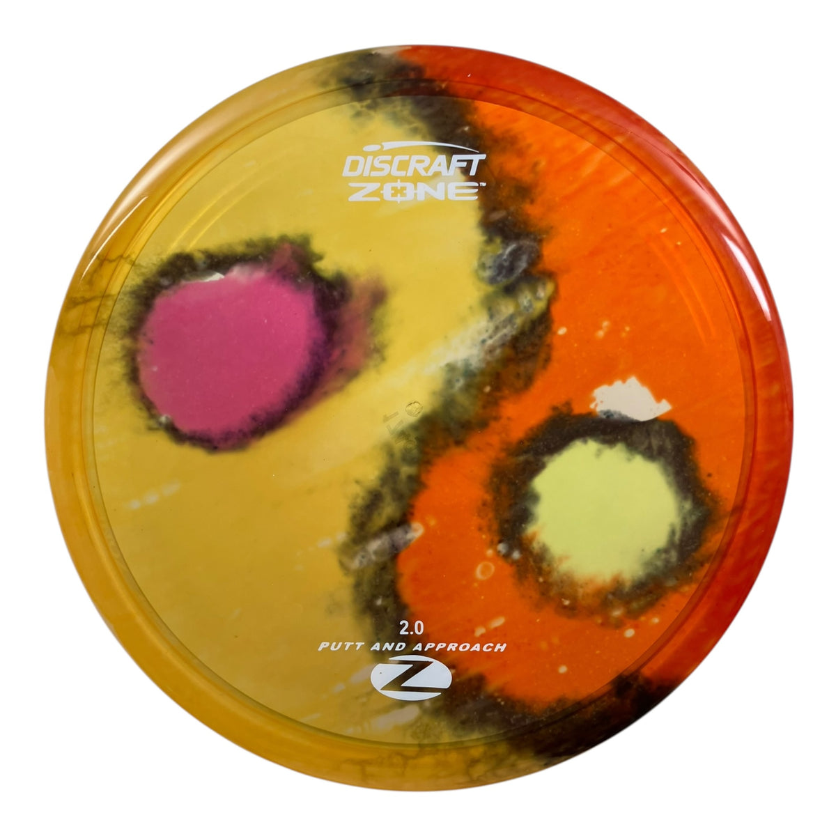 Discraft Zone | Z Line Fly Dye | Yellow/Orange/White 174g Disc Golf