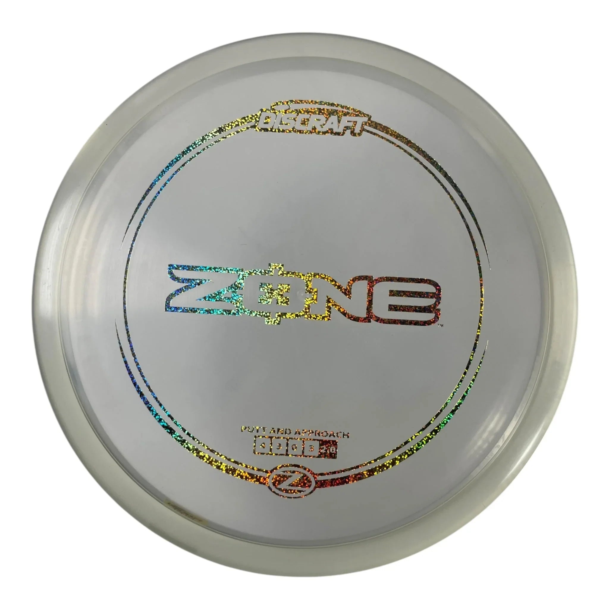 Discraft Zone | Z Line | Clear/Holo 173g Disc Golf