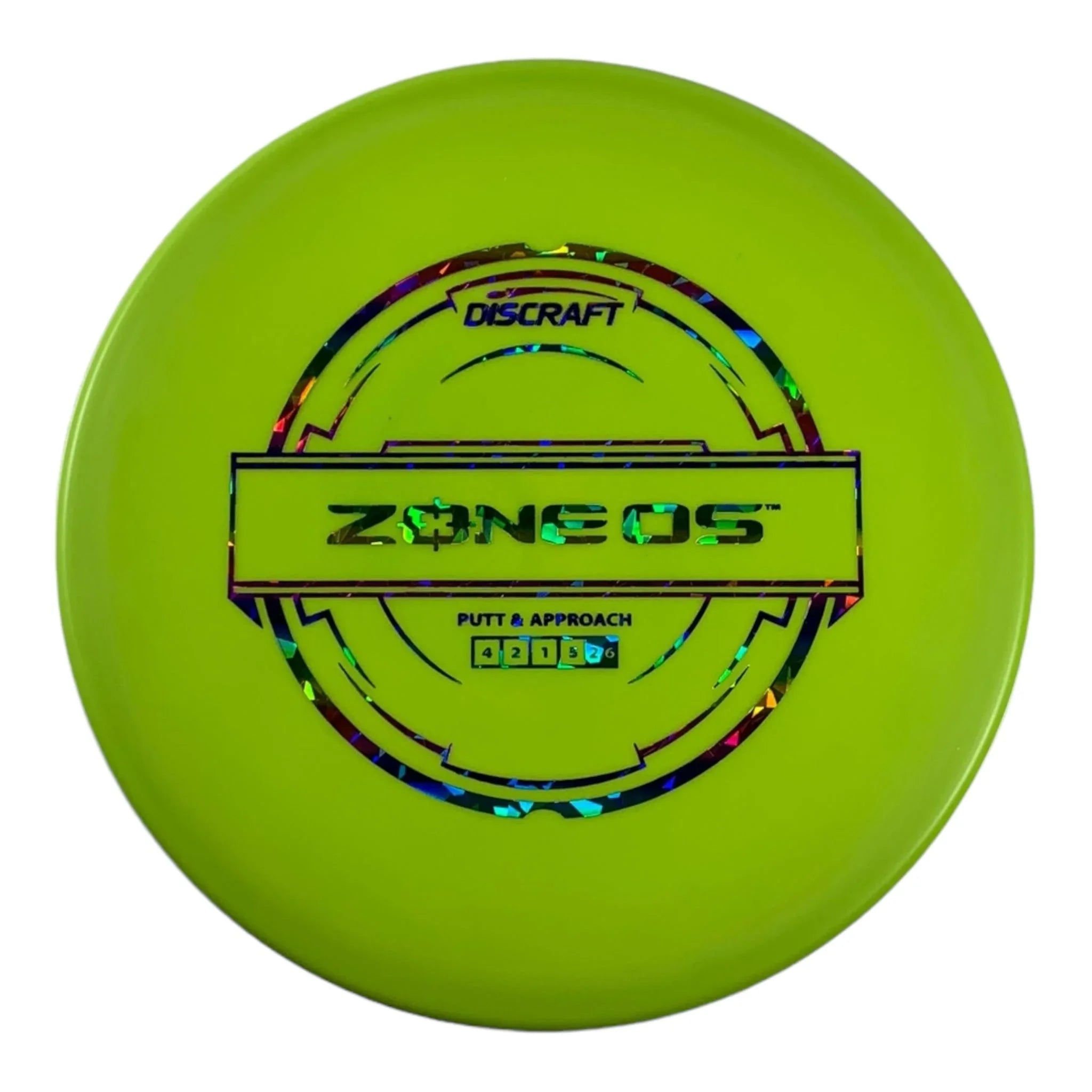 Discraft Zone OS | Putter Line | Green/Rainbow 173g Disc Golf