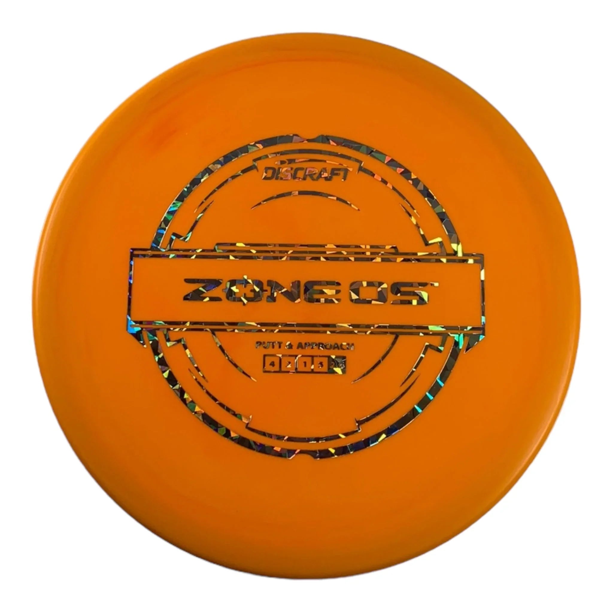Discraft Zone OS | Putter Line | Orange/Holo 173g Disc Golf