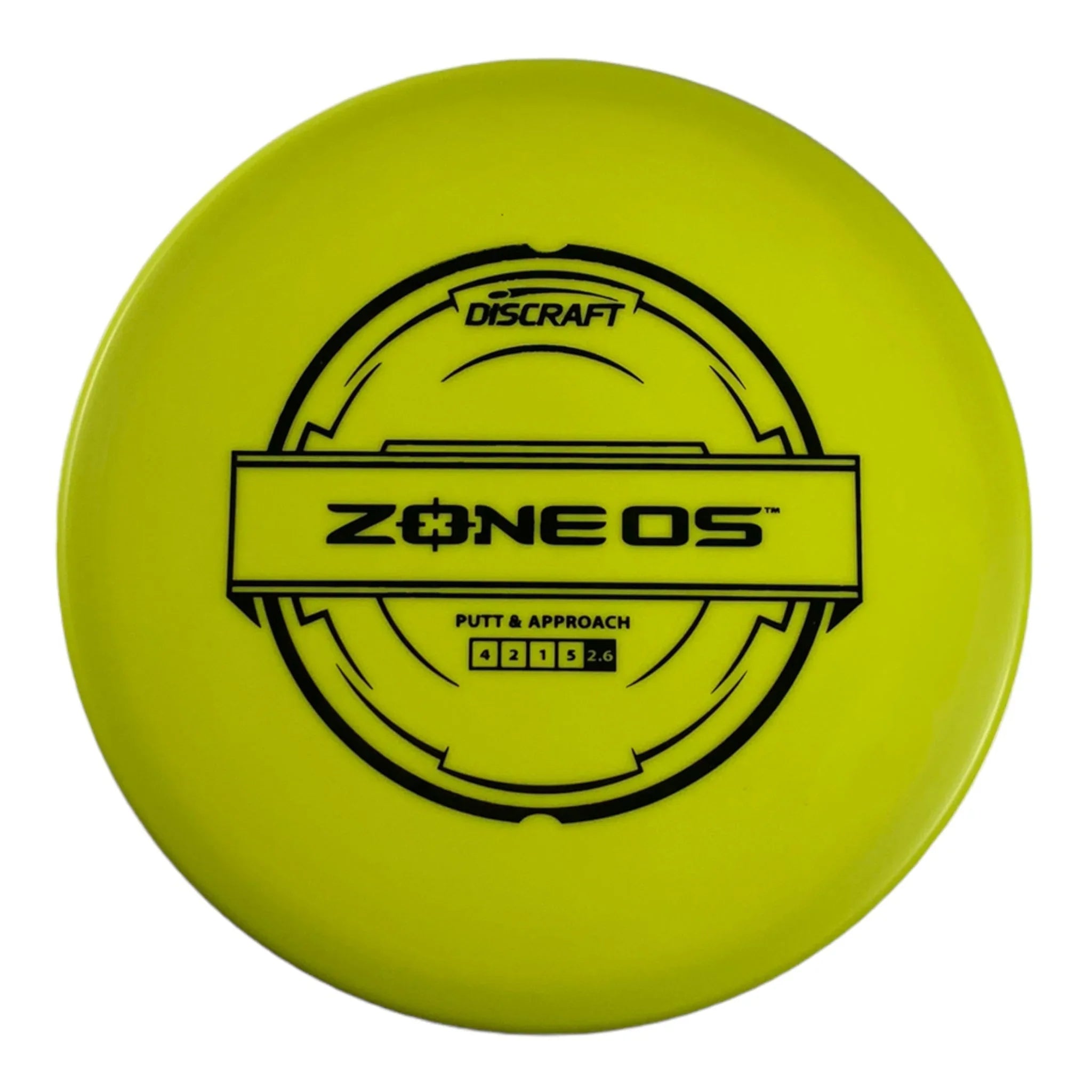 Discraft Zone OS | Putter Line | Yellow/Black 173g Disc Golf
