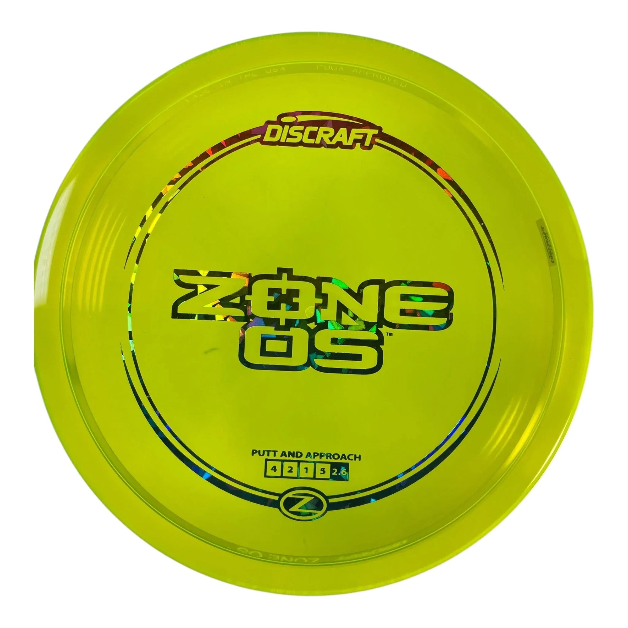 Discraft Zone OS | Z Line | Green/Rainbow 176g Disc Golf