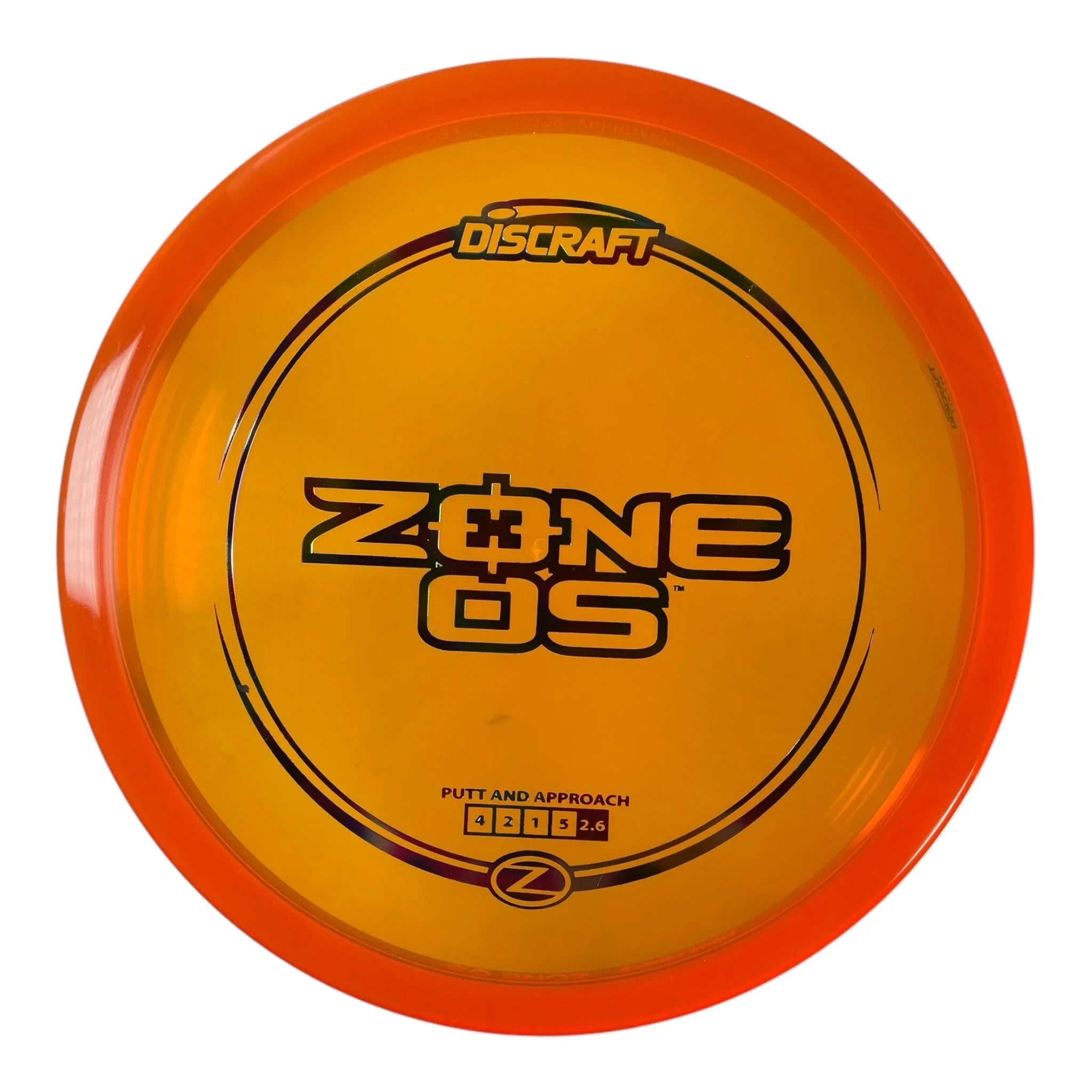 Discraft Zone OS | Z Line | Orange/Rainbow 176g Disc Golf
