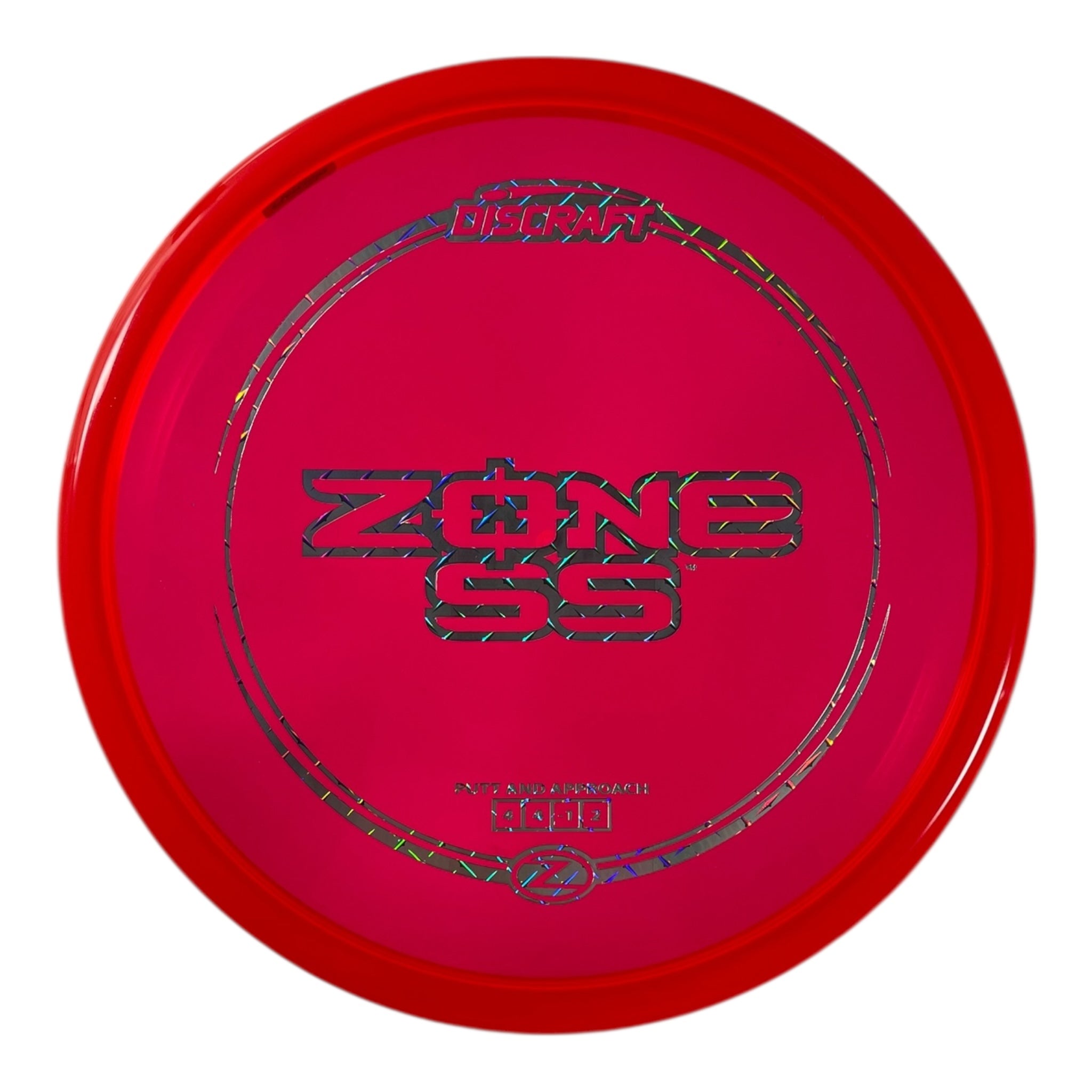 Discraft Zone SS | Z Line | Red/Metal 170g Disc Golf