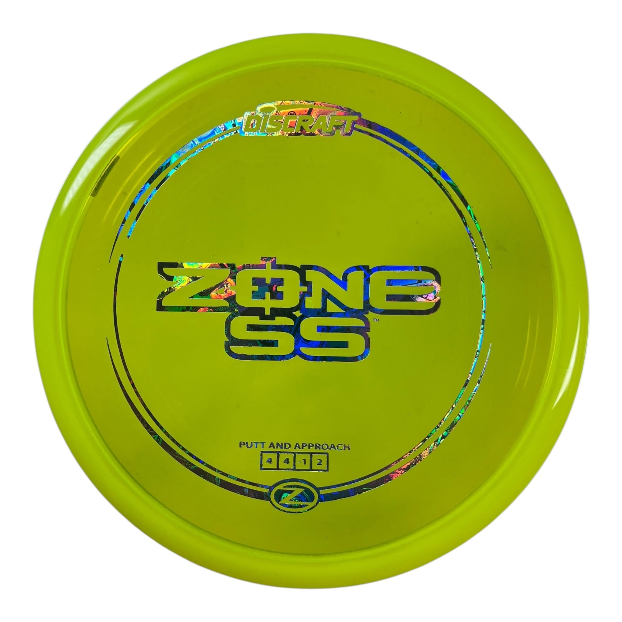 Discraft Zone SS | Z Line | Yellow/Money 173g Disc Golf