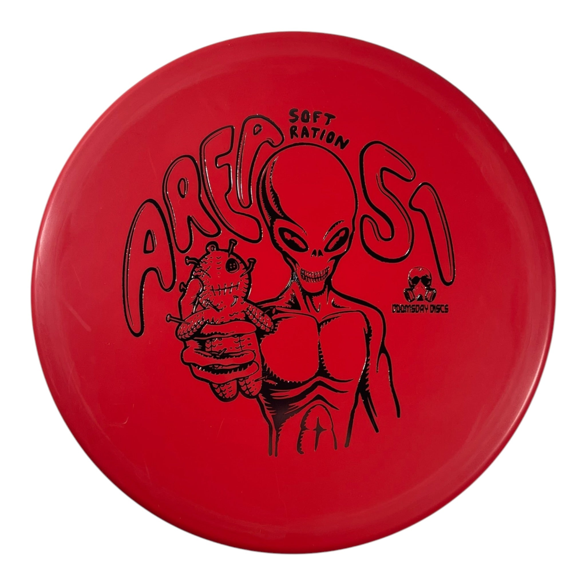 Doomsday Discs Area 51 | Soft Ration | Red/Silver 172g Disc Golf