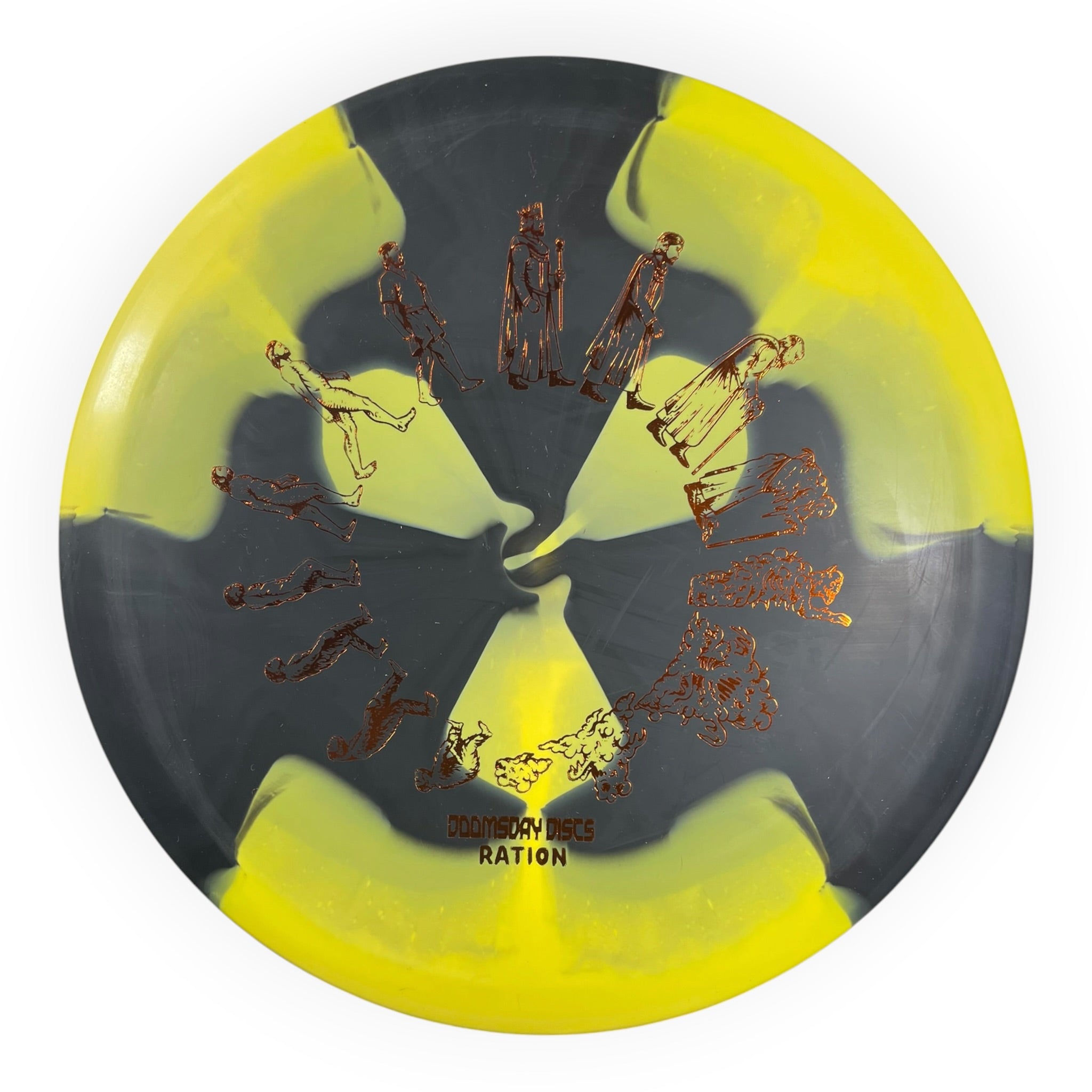 Doomsday Discs Chemtrail | Ration | Yellow/Bronze 173g Disc Golf