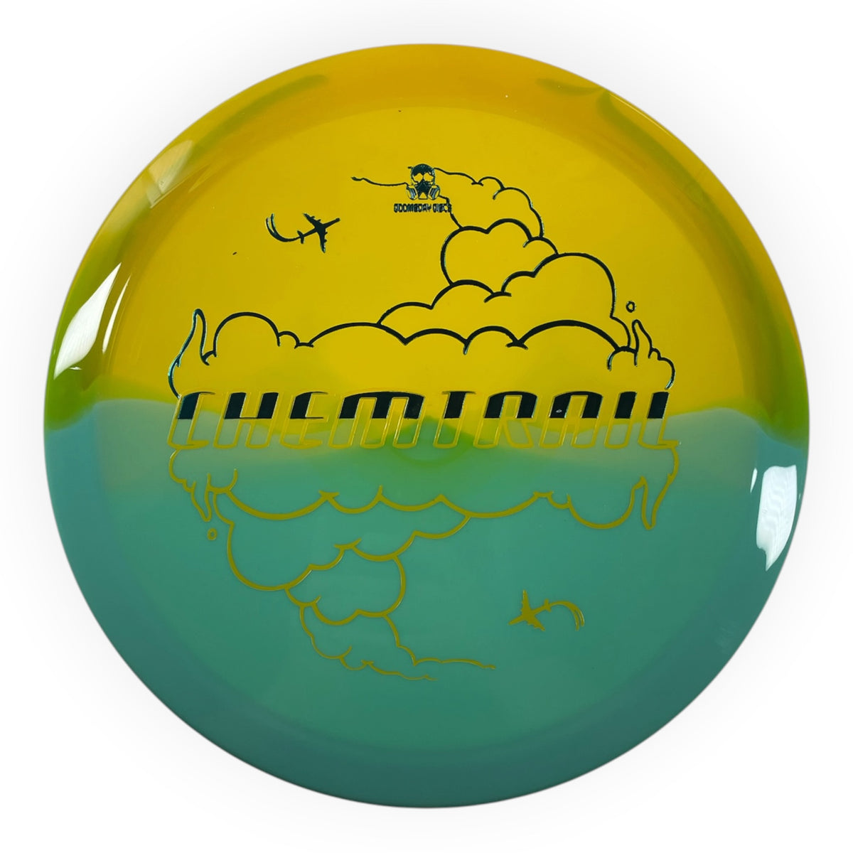 Doomsday Discs Chemtrail | Retina | Teal/Yellow 173-175g Disc Golf