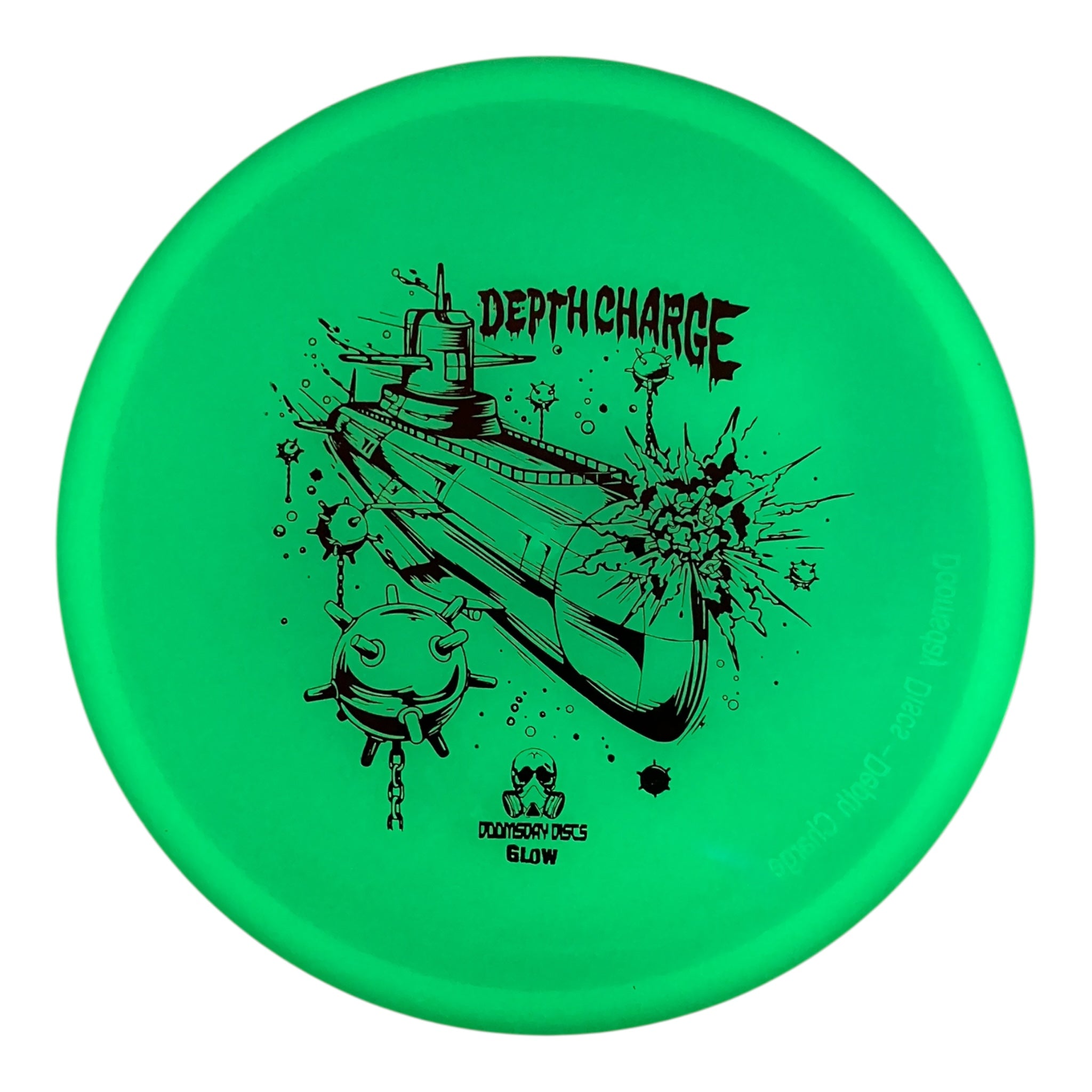 Doomsday Discs Depth Charge | Isolation Glow | Glow/Maroon 180g Disc Golf