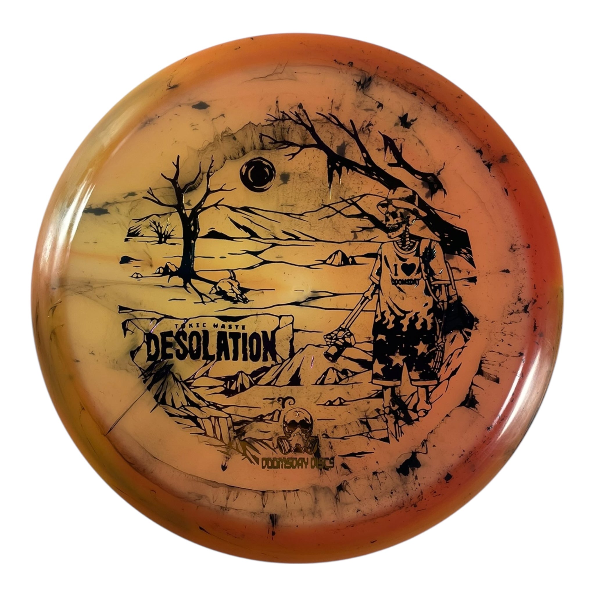 Doomsday Discs Desolation | Toxic Waste | Orange/Rainbow 174g Disc Golf